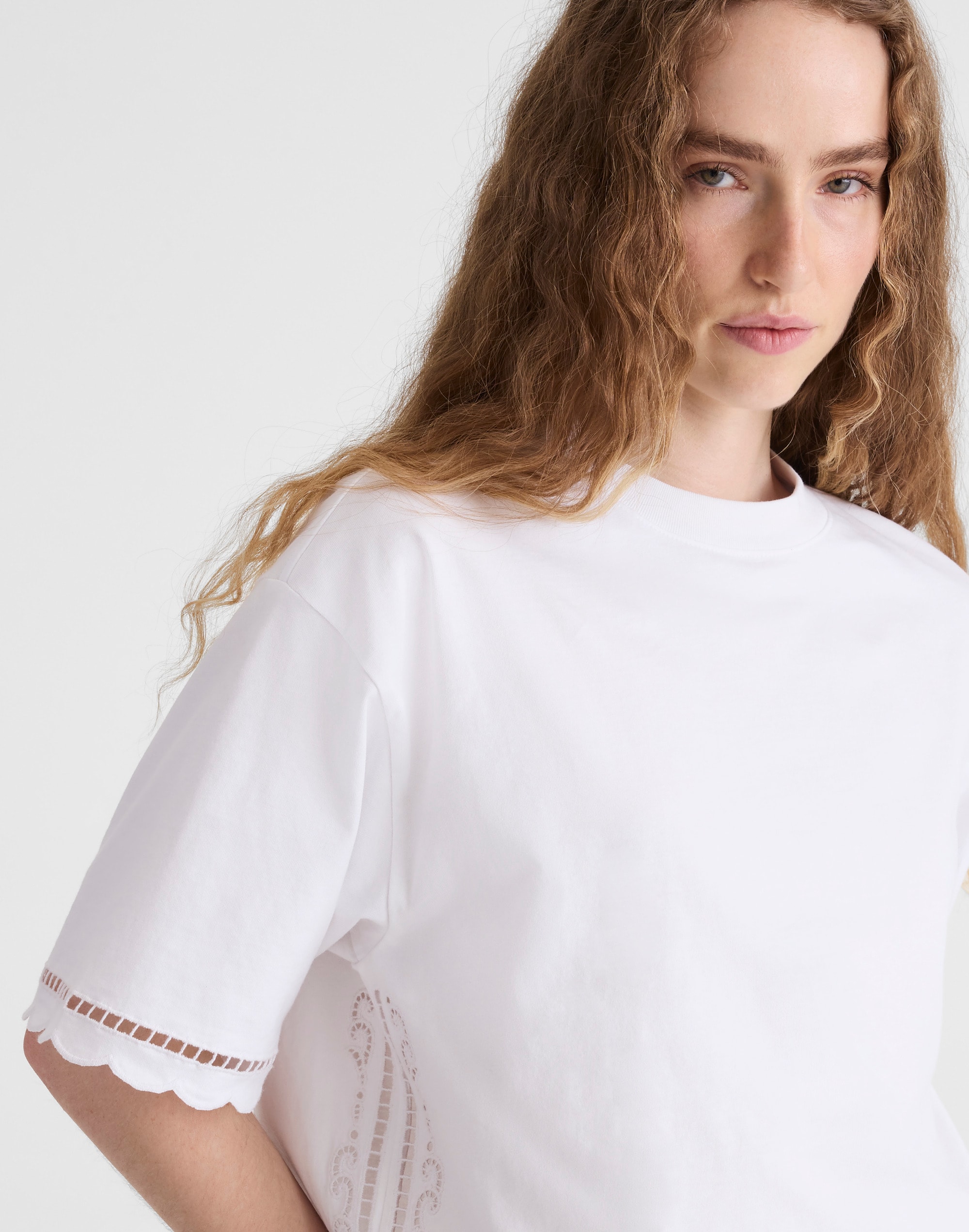 The Boxy Crop Tee in Allday Jersey