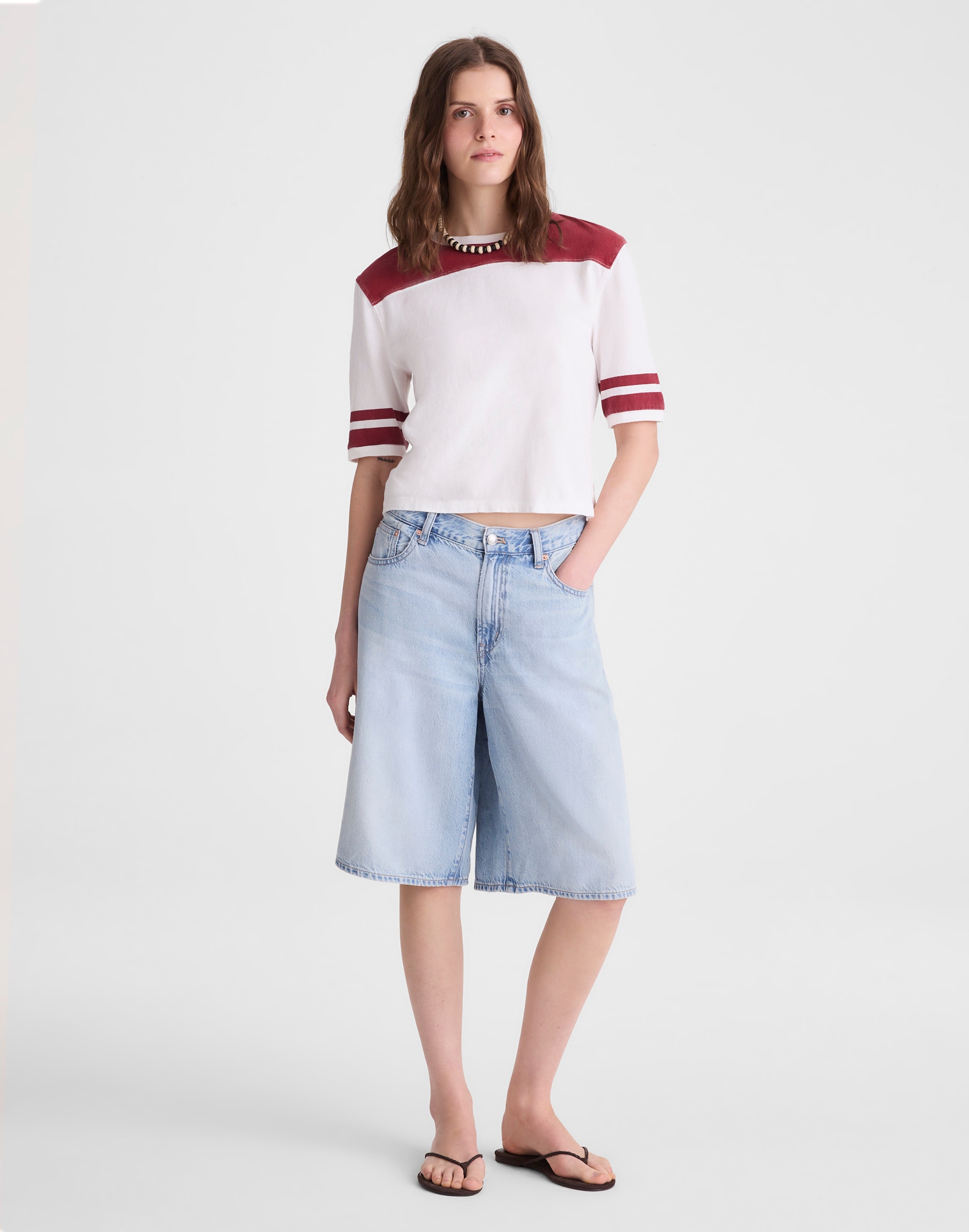The Relaxed Varsity Tee in Vintage Jersey