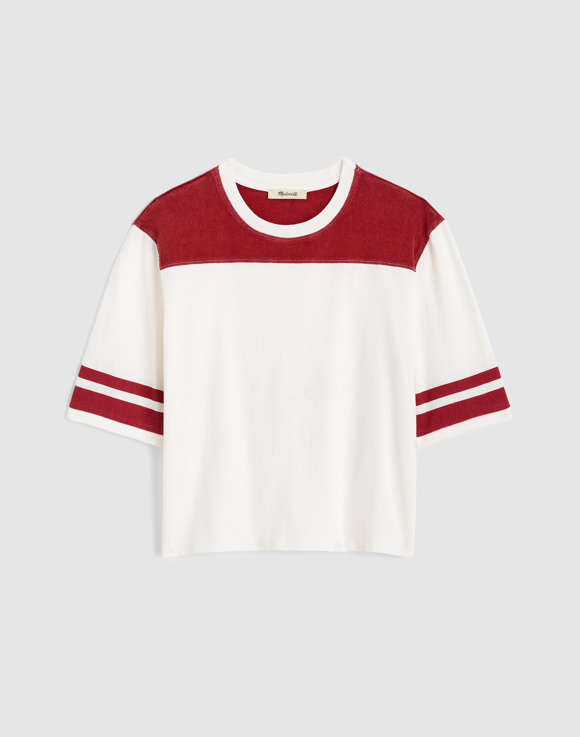 The Relaxed Varsity Tee in Vintage Jersey