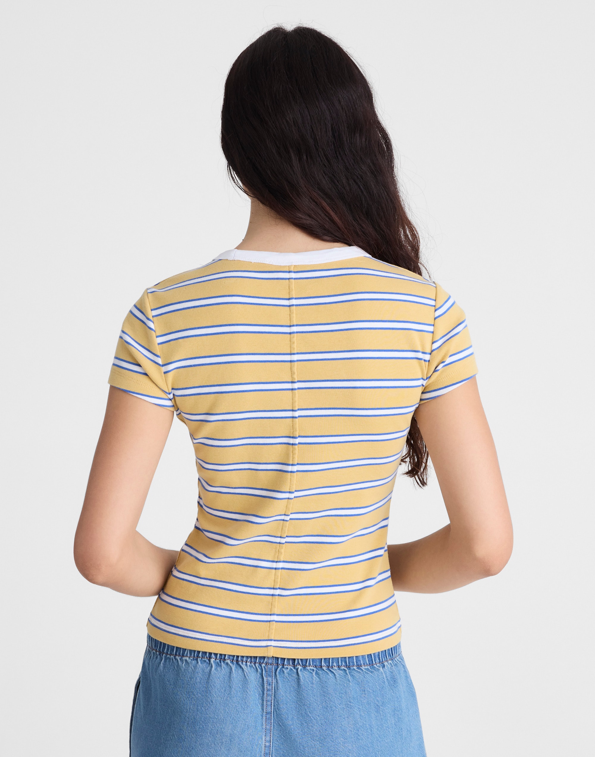 The '90s Crewneck Tee in Compact Cotton