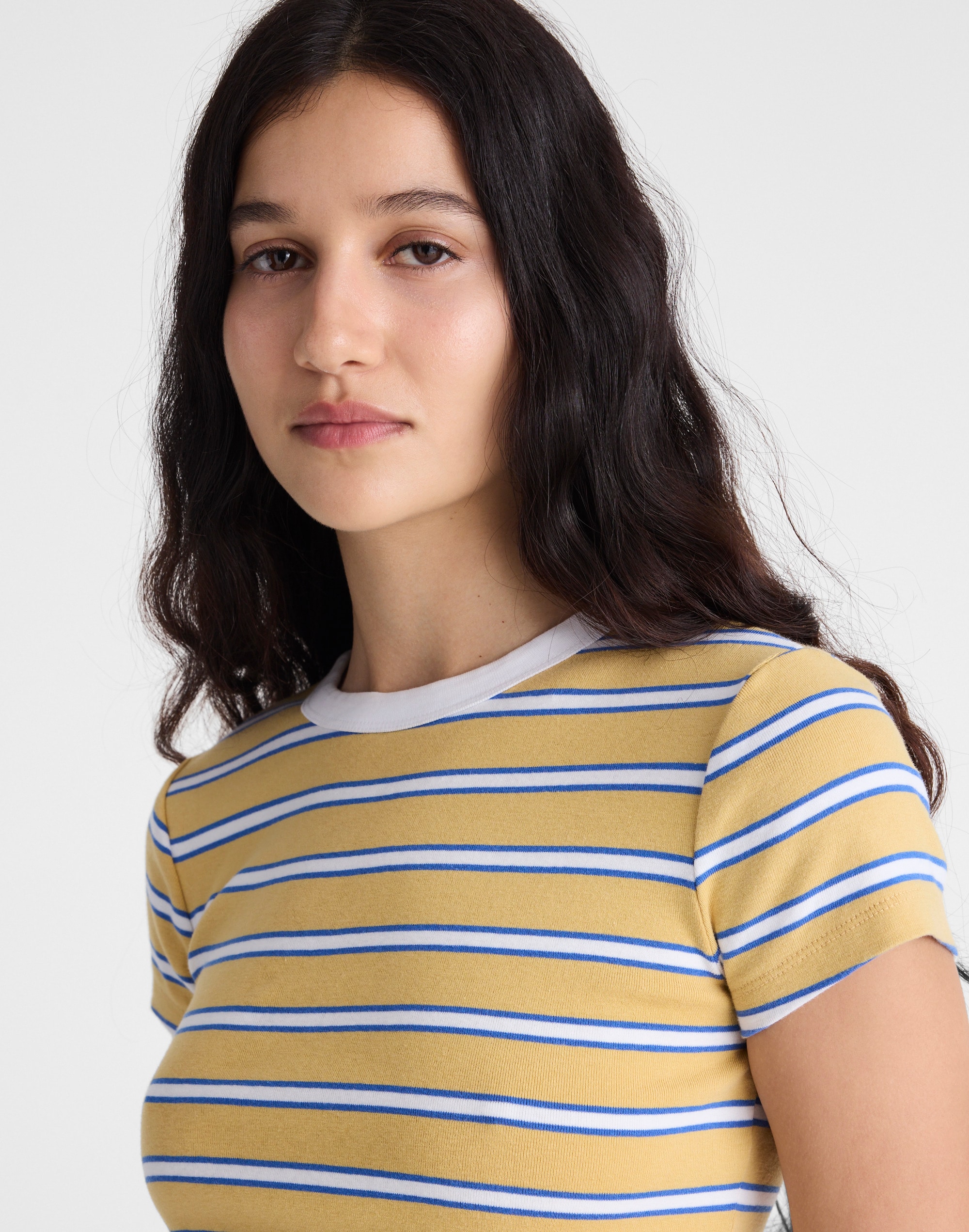 The '90s Crewneck Tee in Compact Cotton