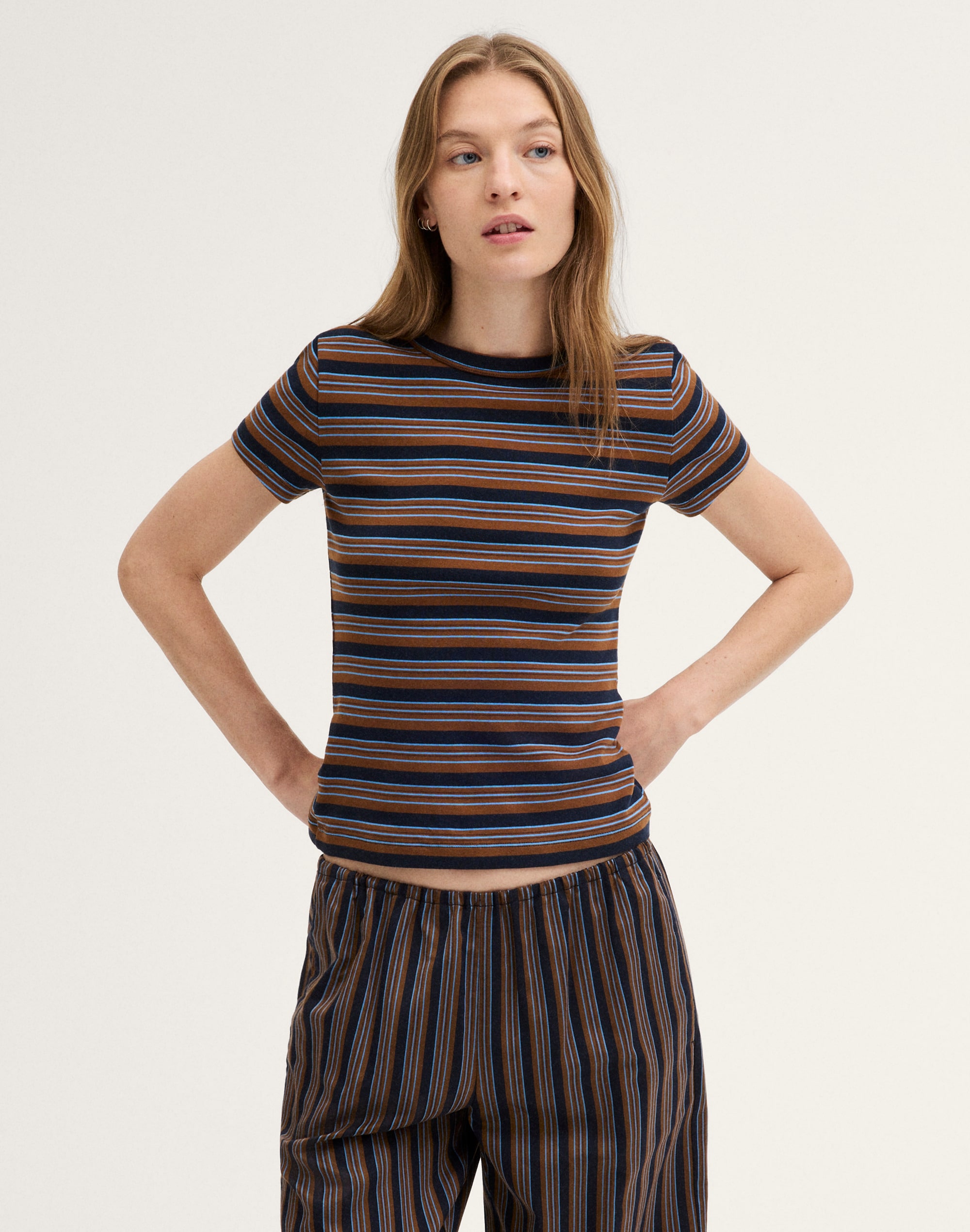 The '90s Crewneck Tee in Compact Cotton