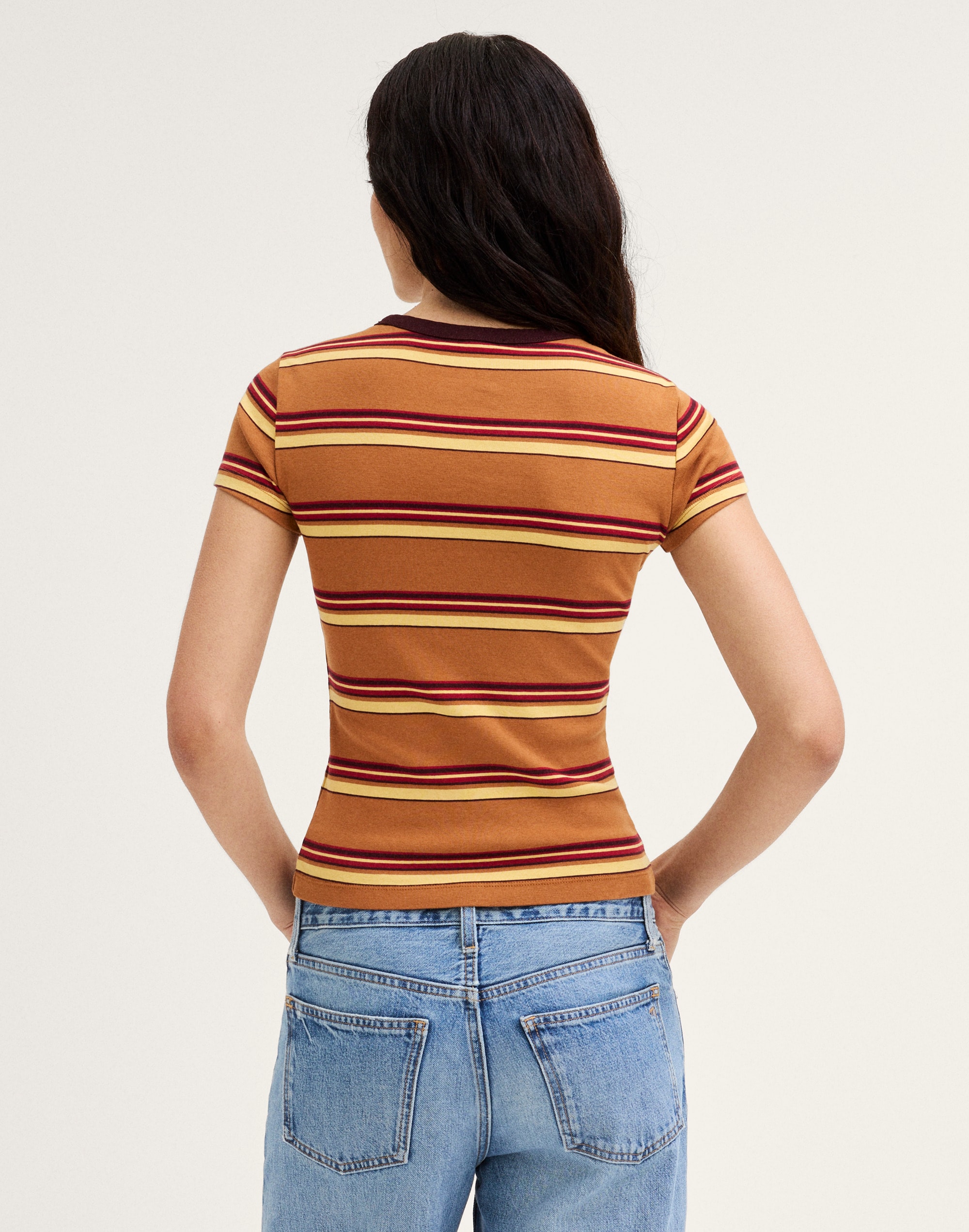 The '90s Crewneck Tee in Compact Cotton