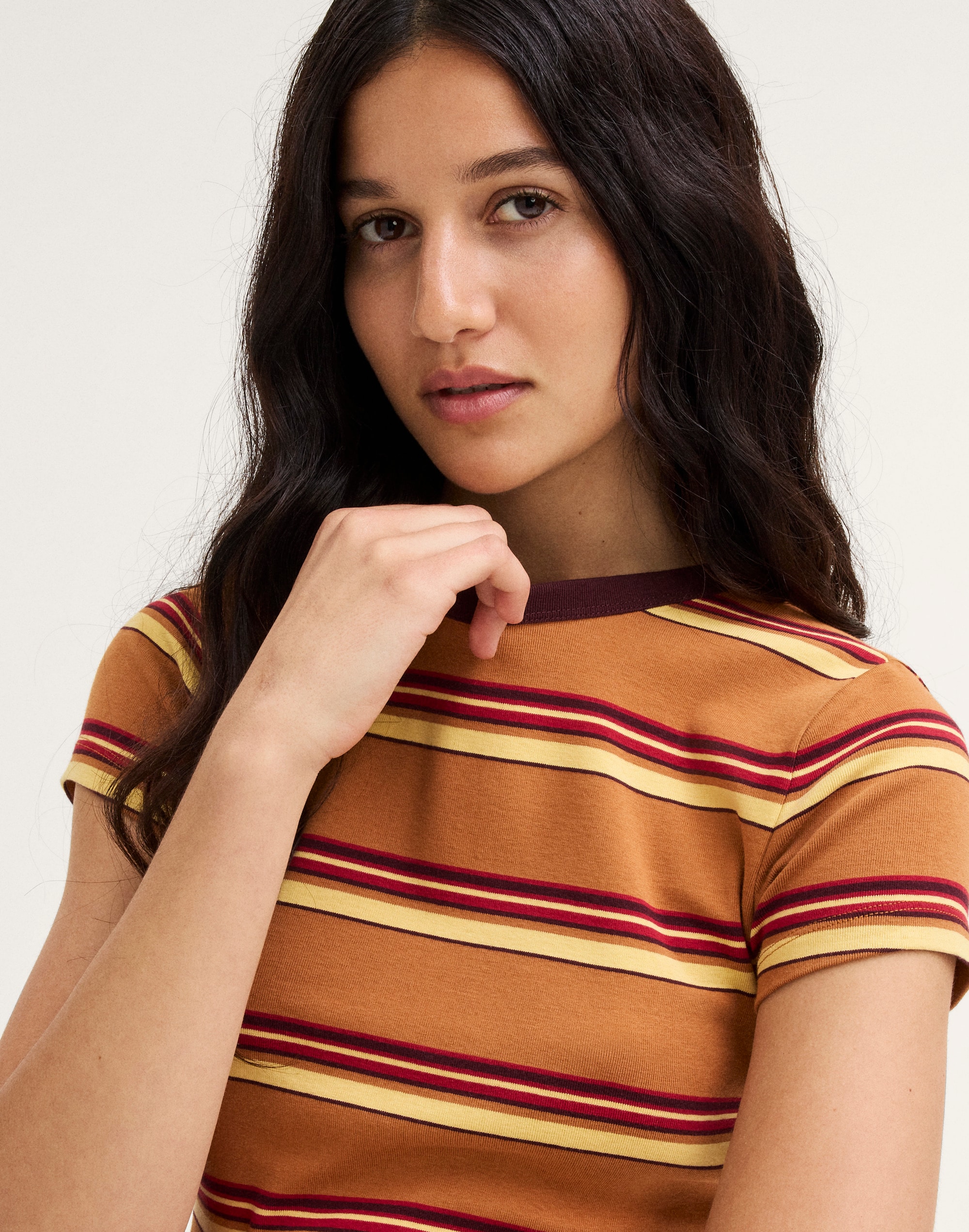 The '90s Crewneck Tee in Compact Cotton