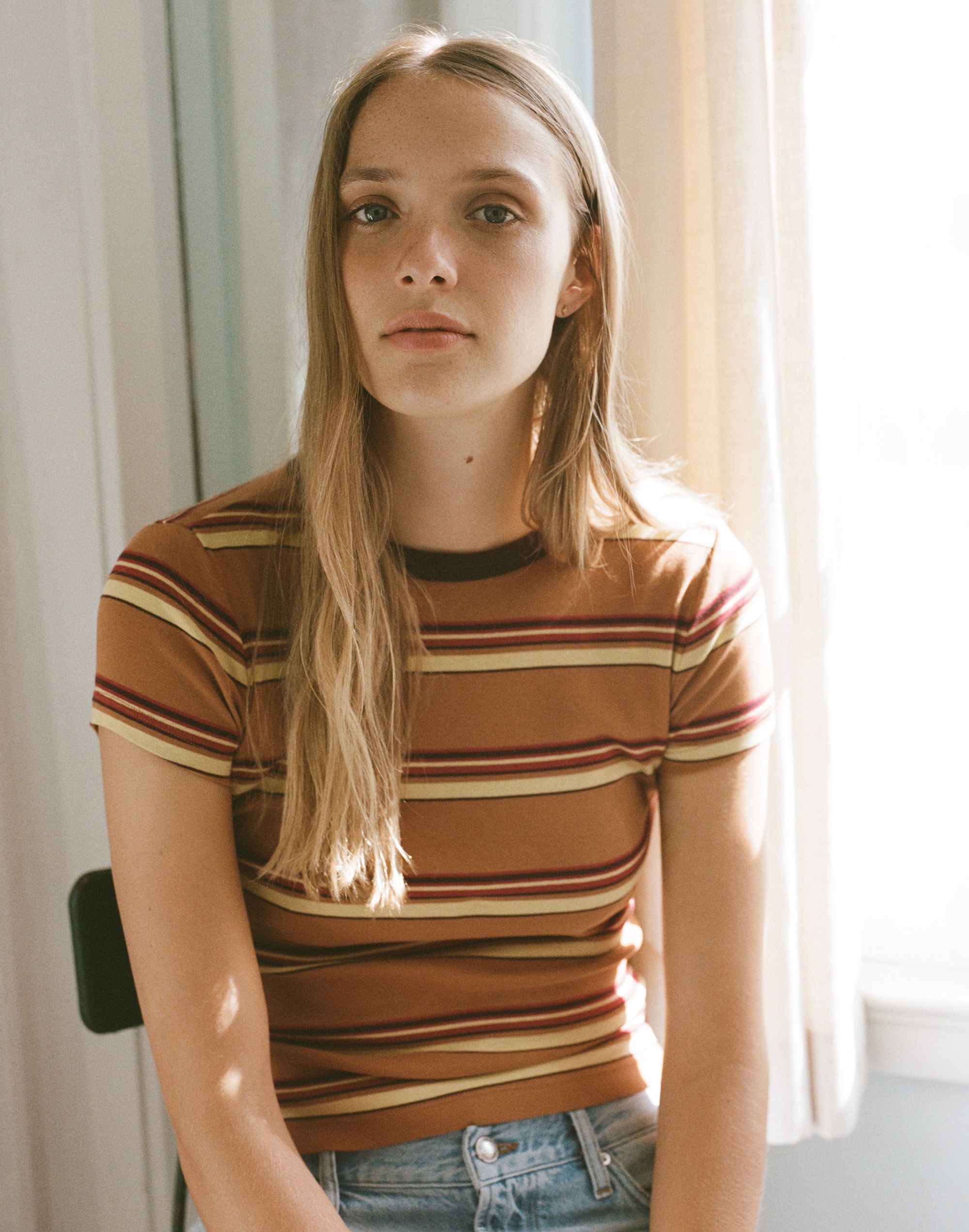 The '90s Crewneck Tee in Compact Cotton