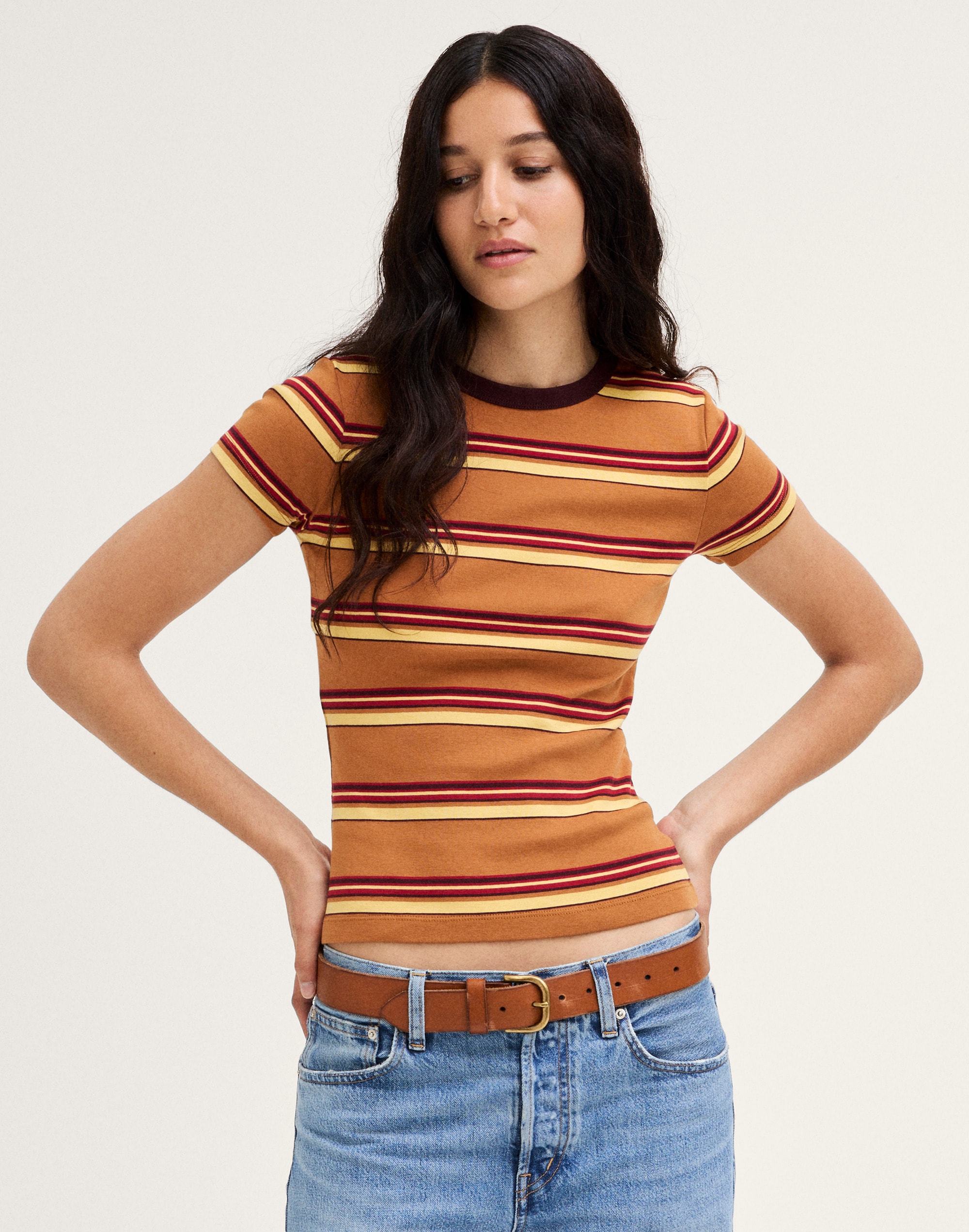 the '90s crewneck tee in compact cotton