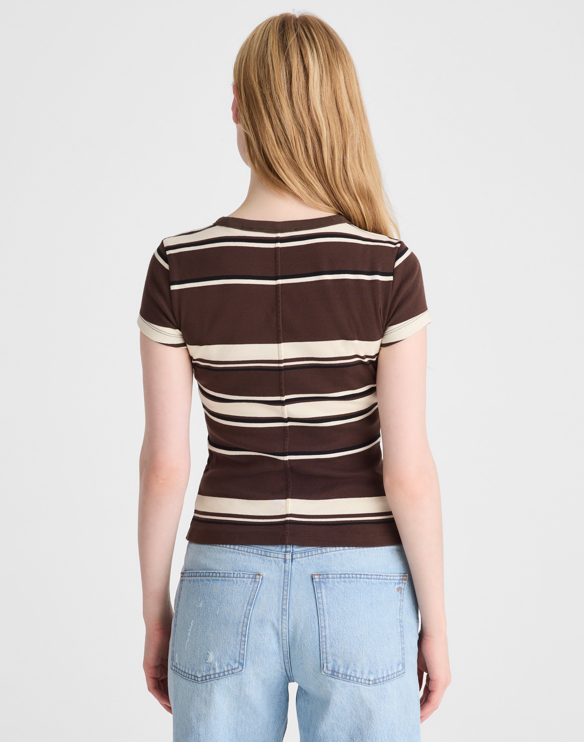 The '90s Crewneck Tee in Compact Cotton