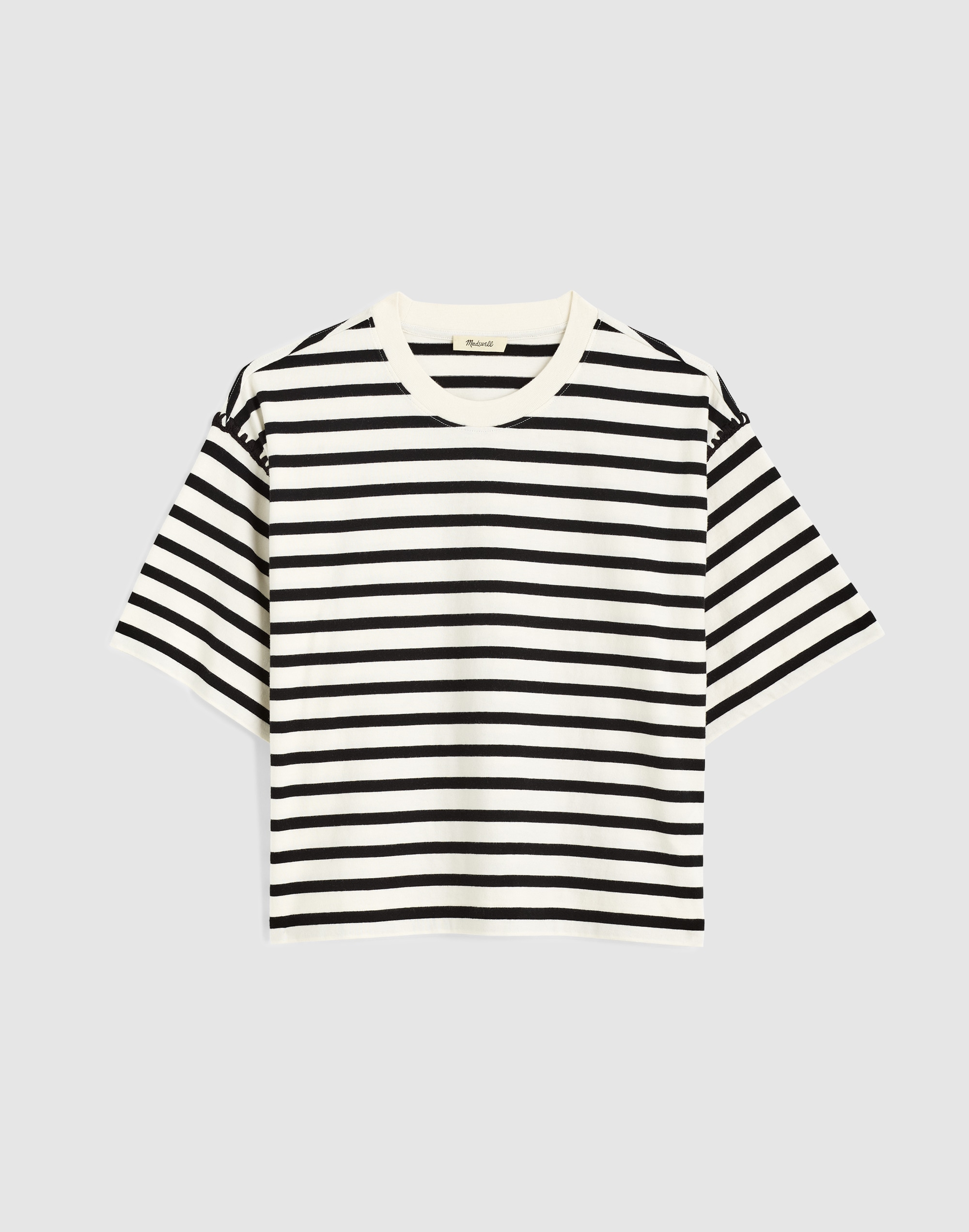 The Boxy Crop Tee in Allday Jersey