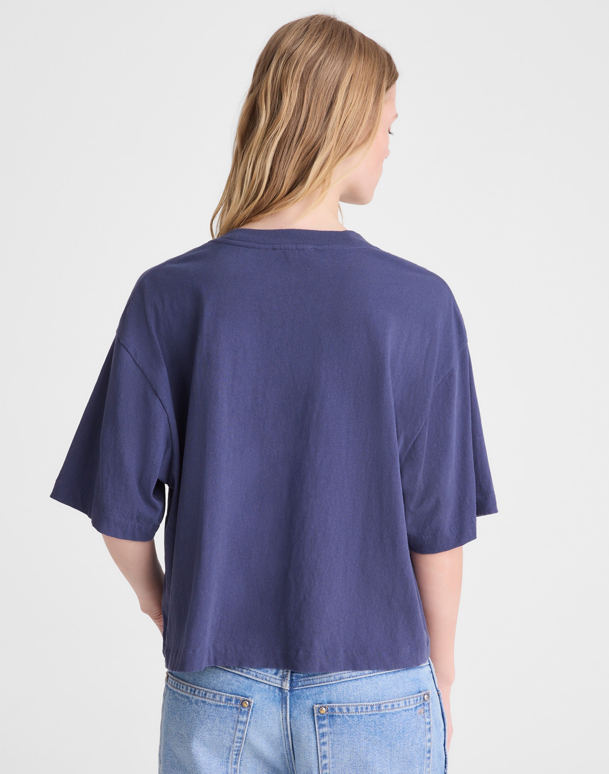 The Boxy Crop Tee in Allday Jersey