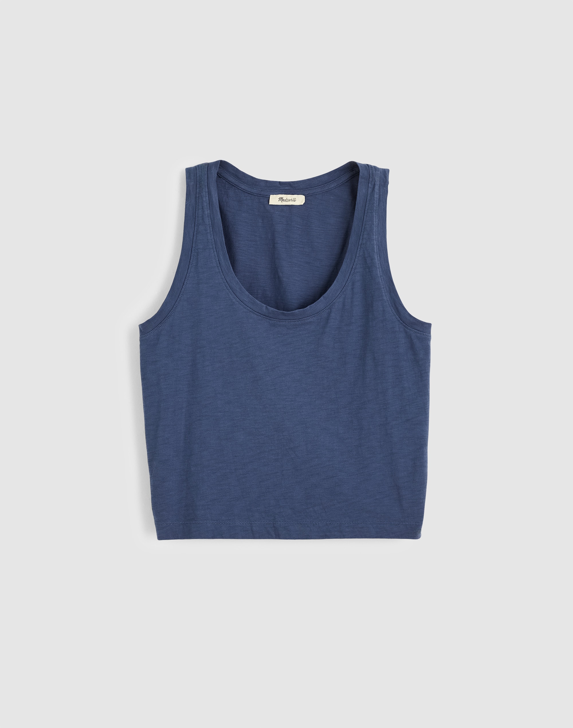The Easy Crop Scoopneck Tank in Soft Slub