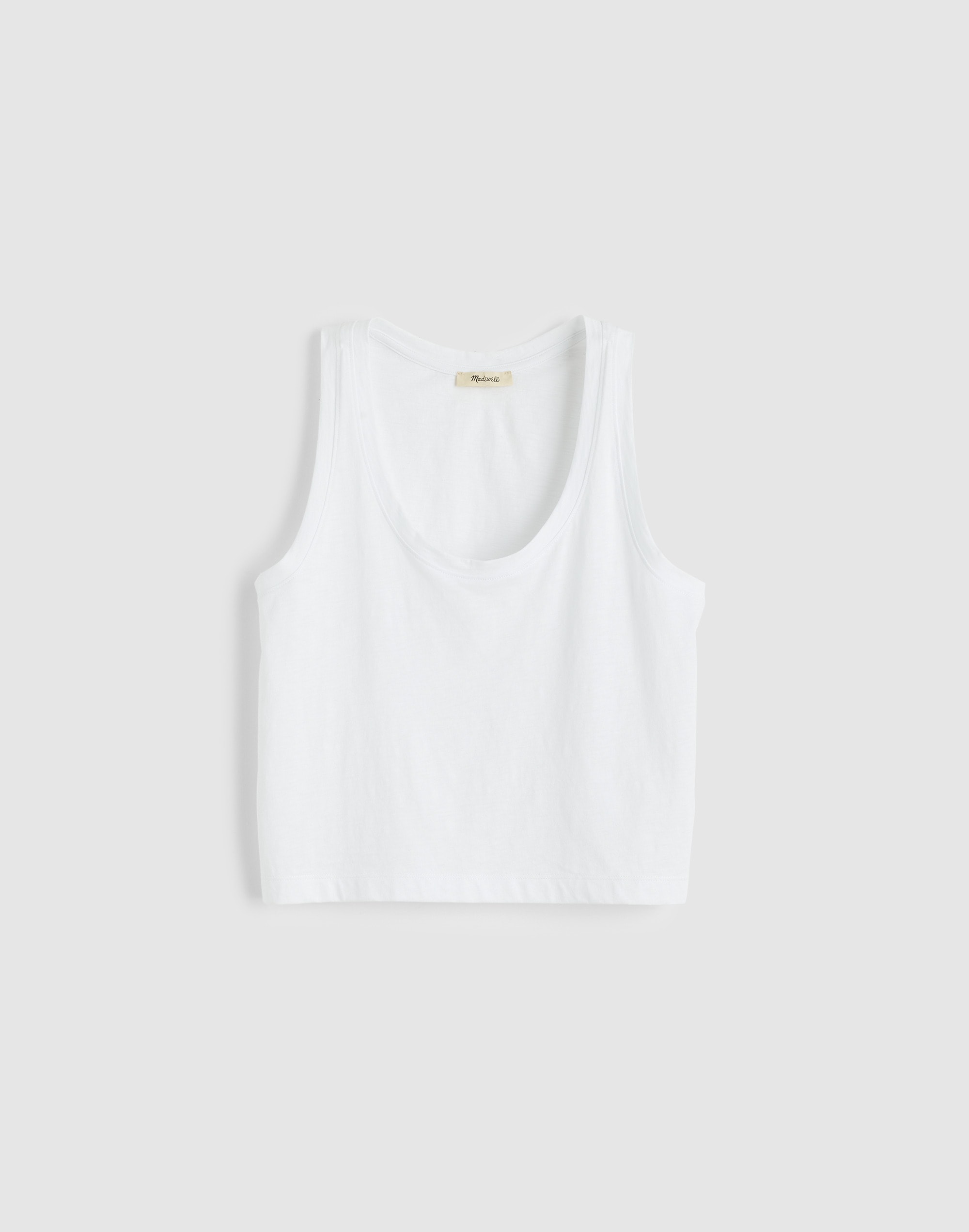 The Easy Crop Scoopneck Tank in Soft Slub