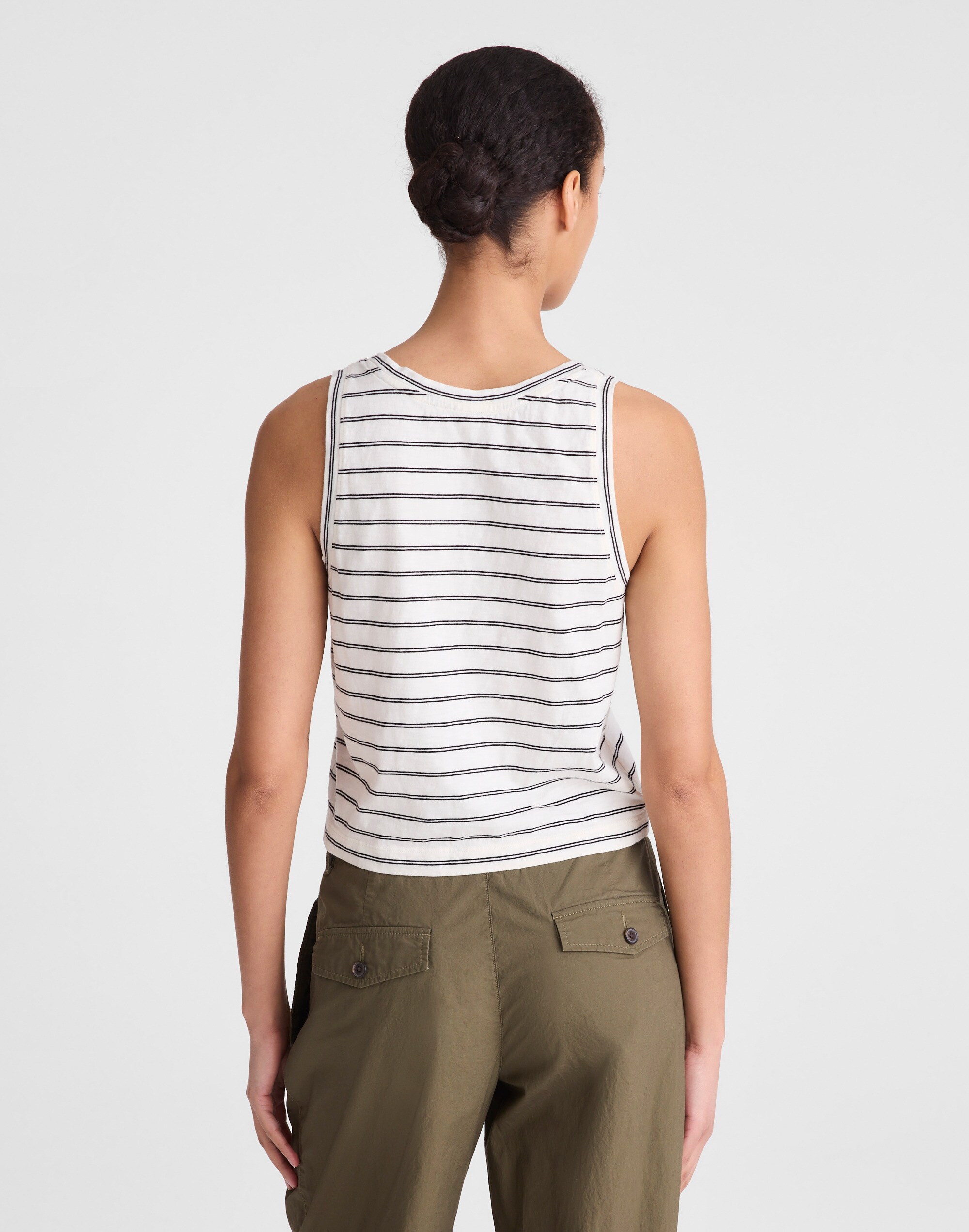 The Easy Crop Scoopneck Tank in Soft Slub