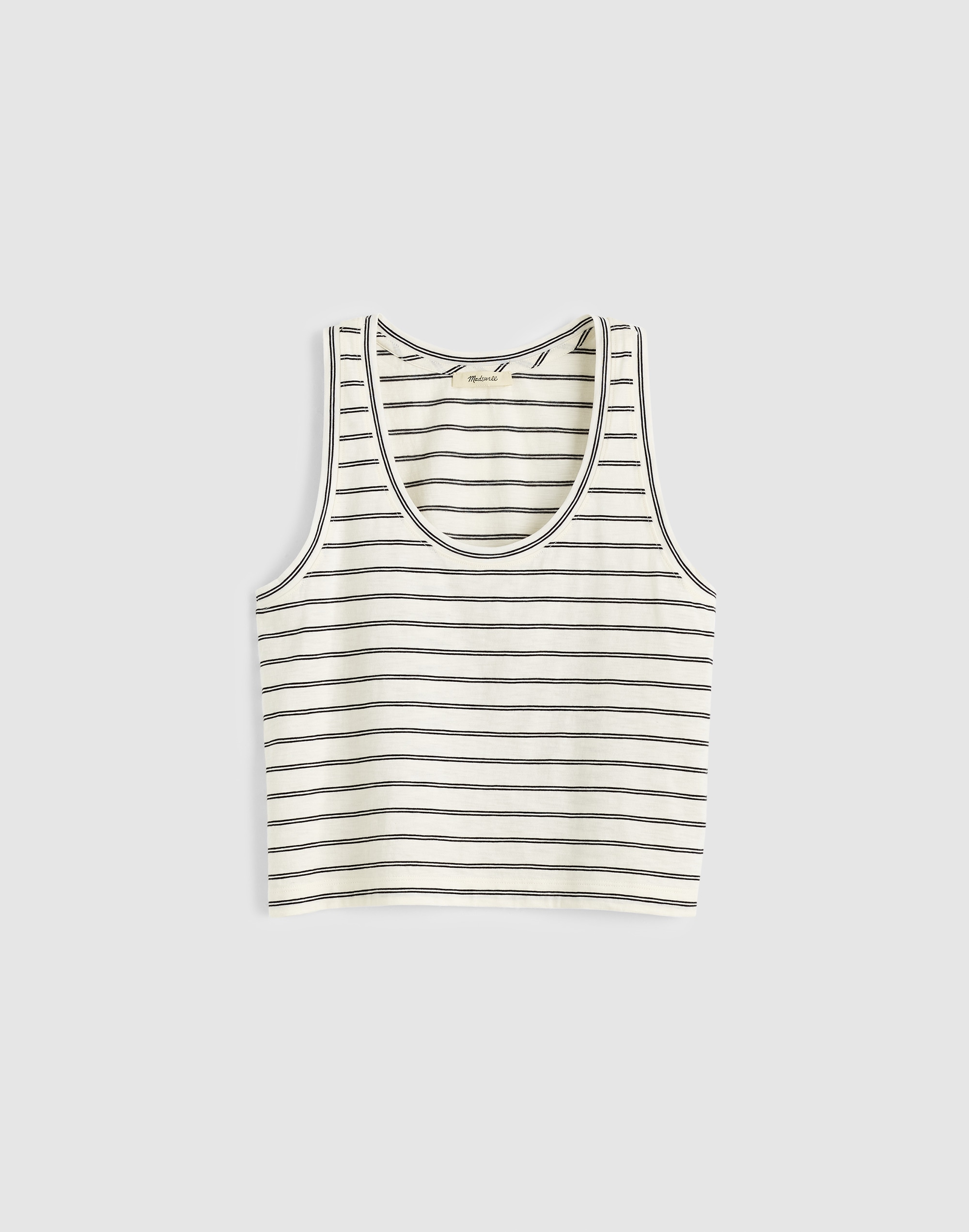 The Easy Crop Scoopneck Tank in Soft Slub