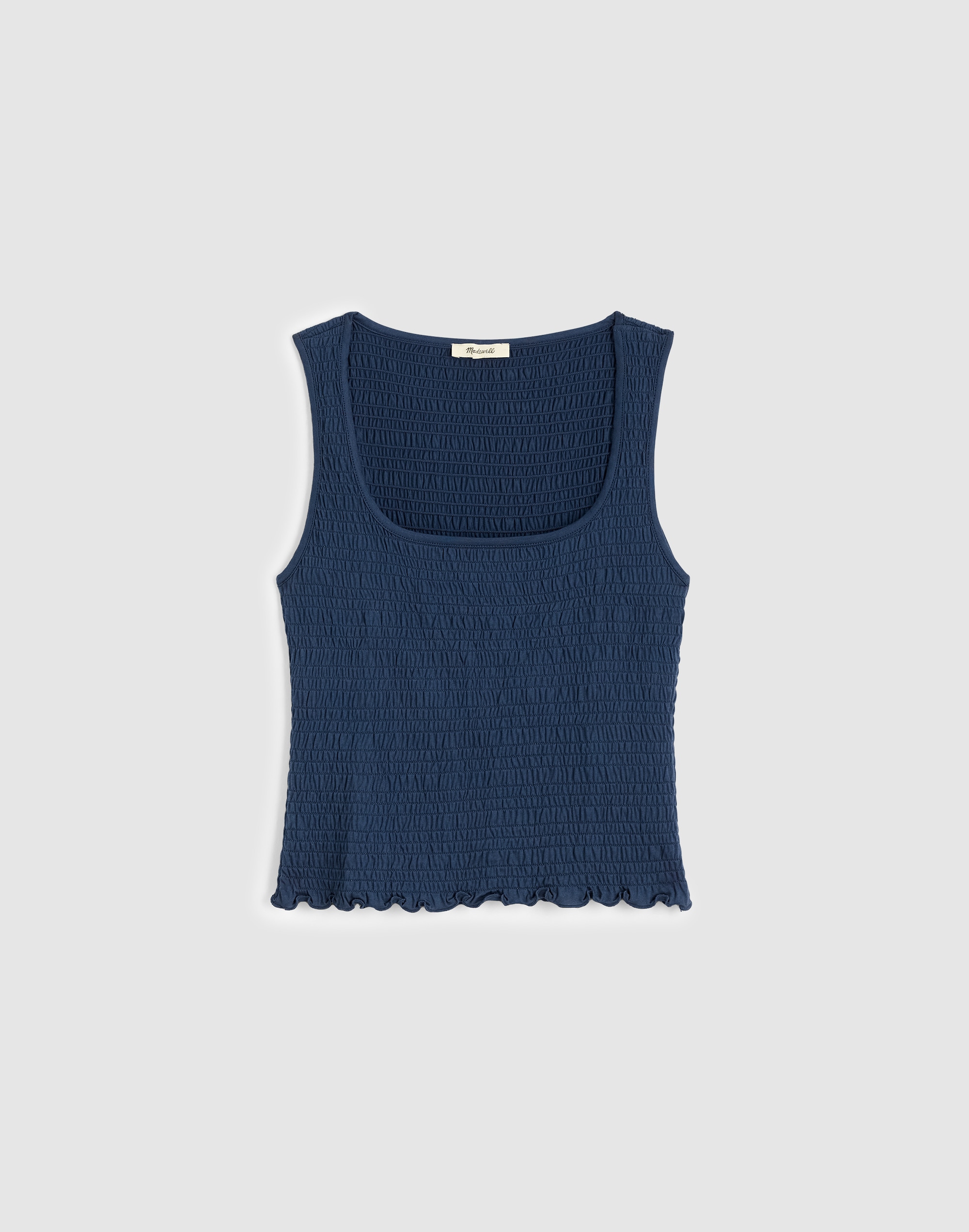 Smocked Scoopneck Tank
