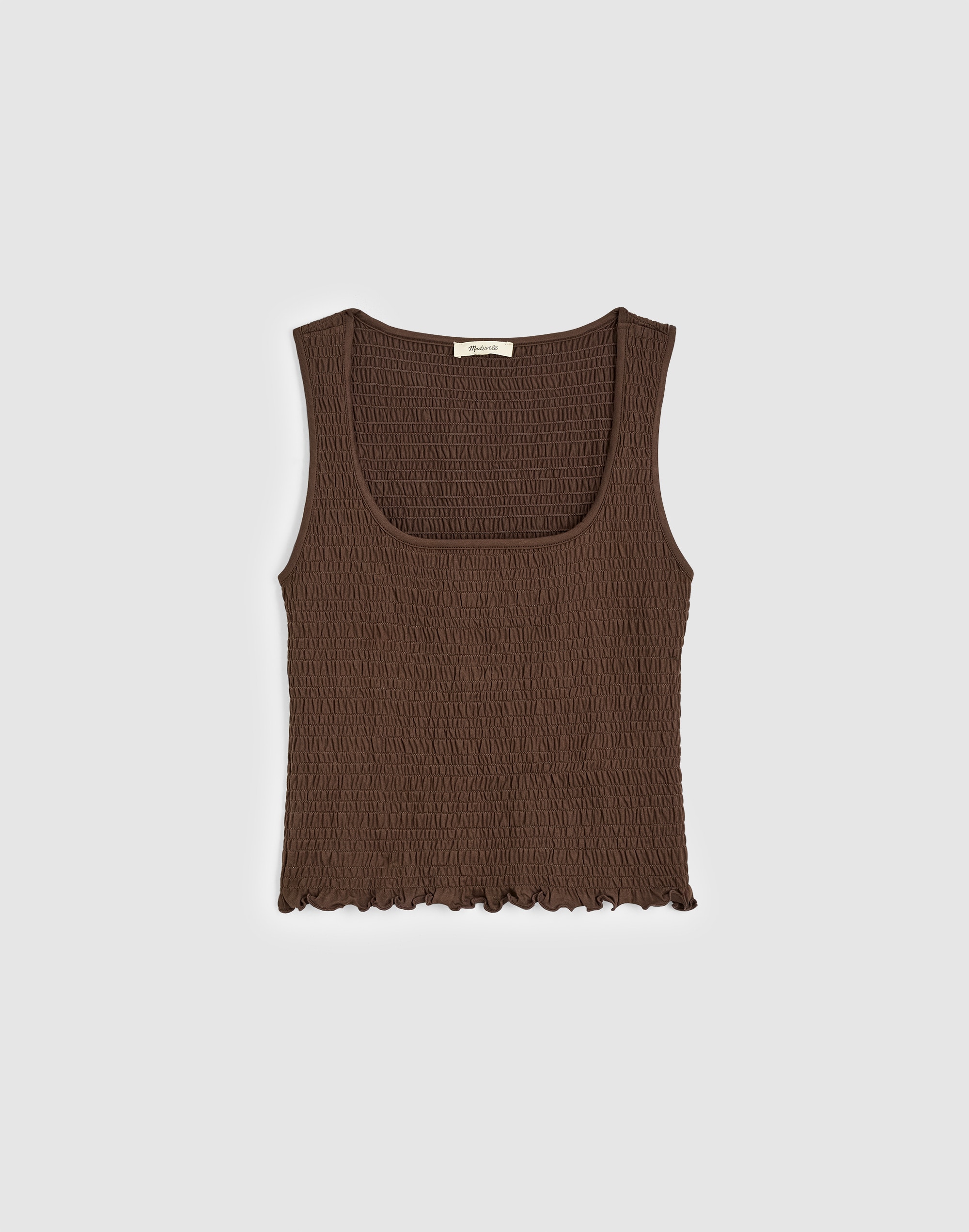 Smocked Scoopneck Tank