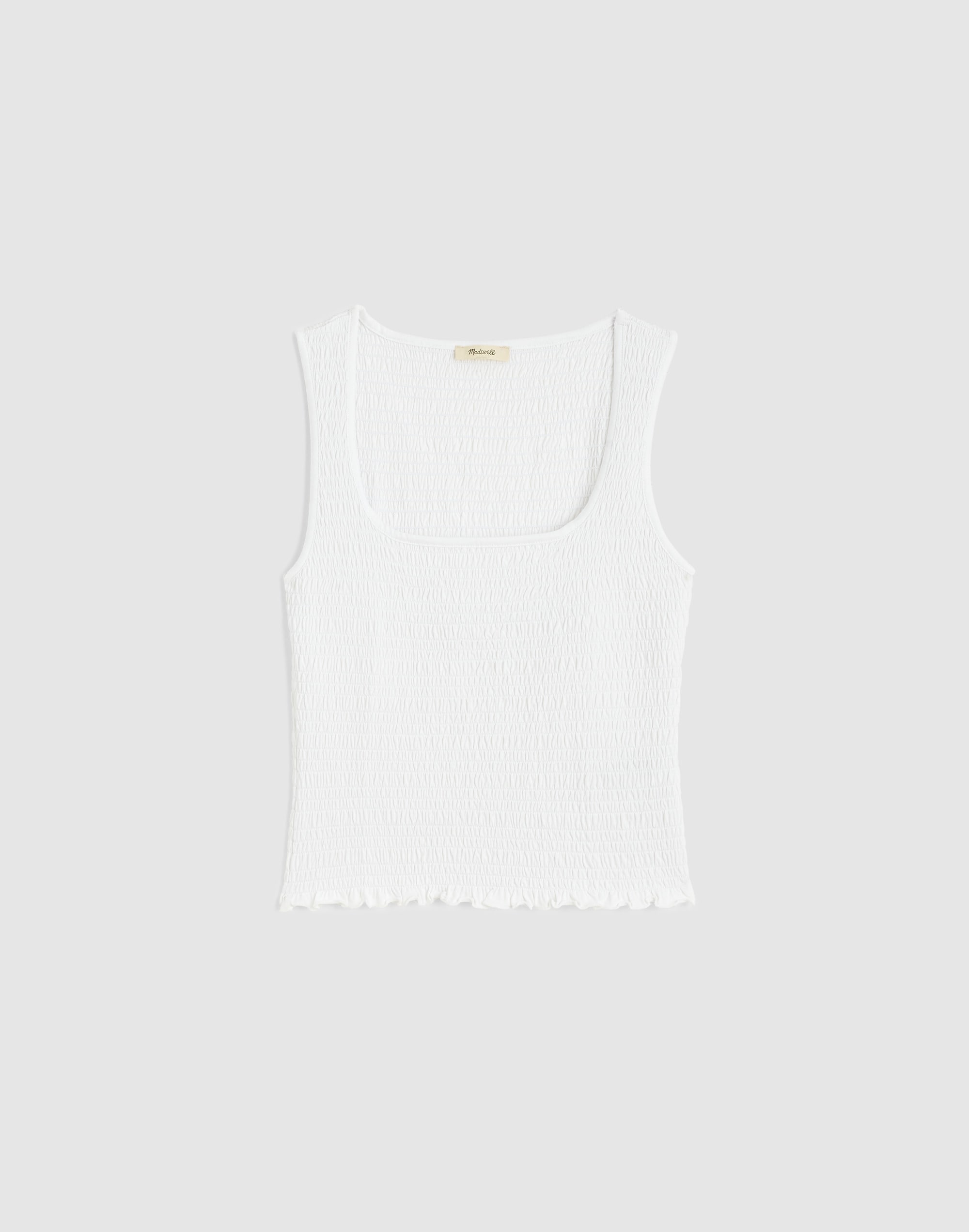 Smocked Scoopneck Tank