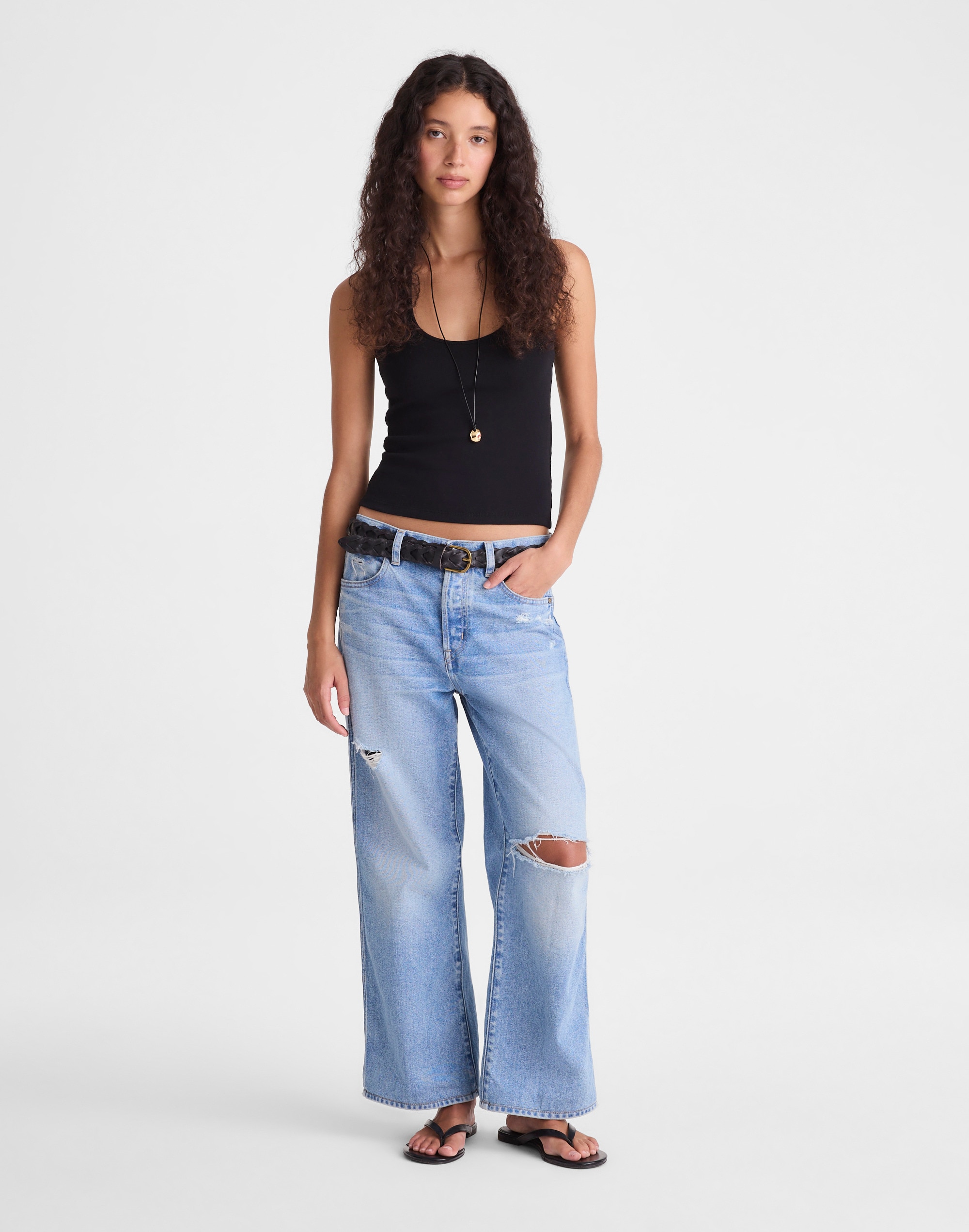 The '90s Halter Top in Compact Cotton