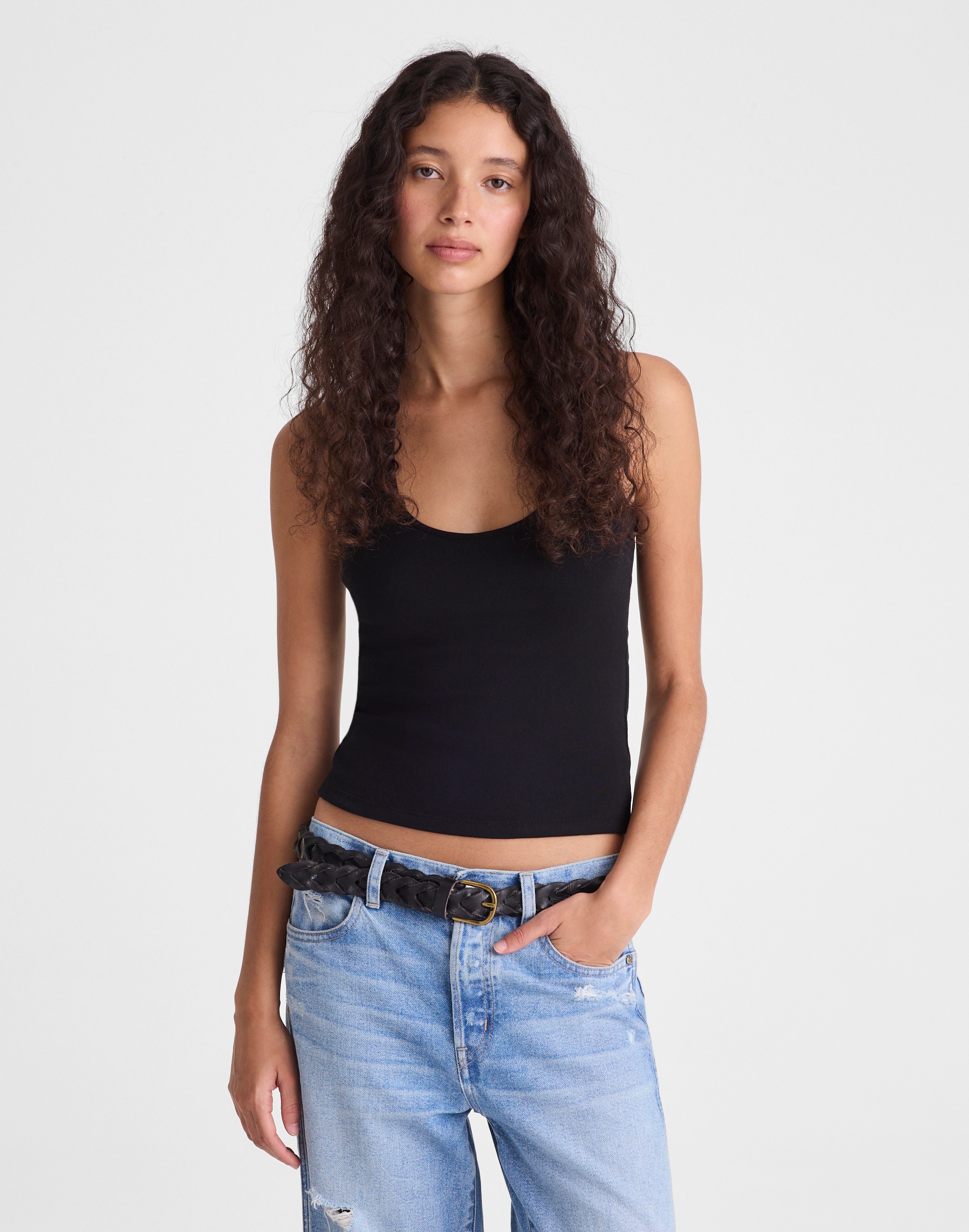 The '90s Halter Top in Compact Cotton