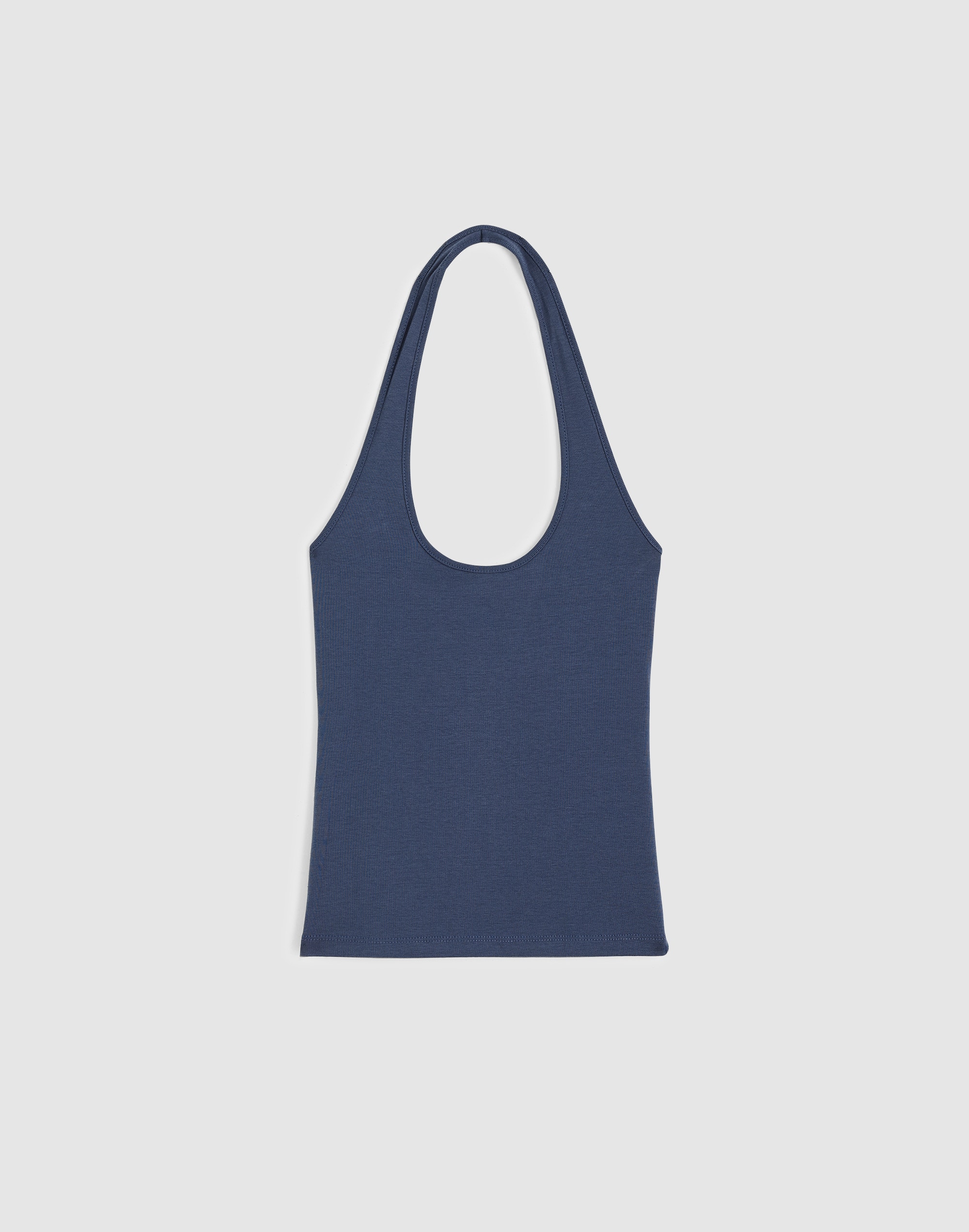 The '90s Halter Top in Compact Cotton