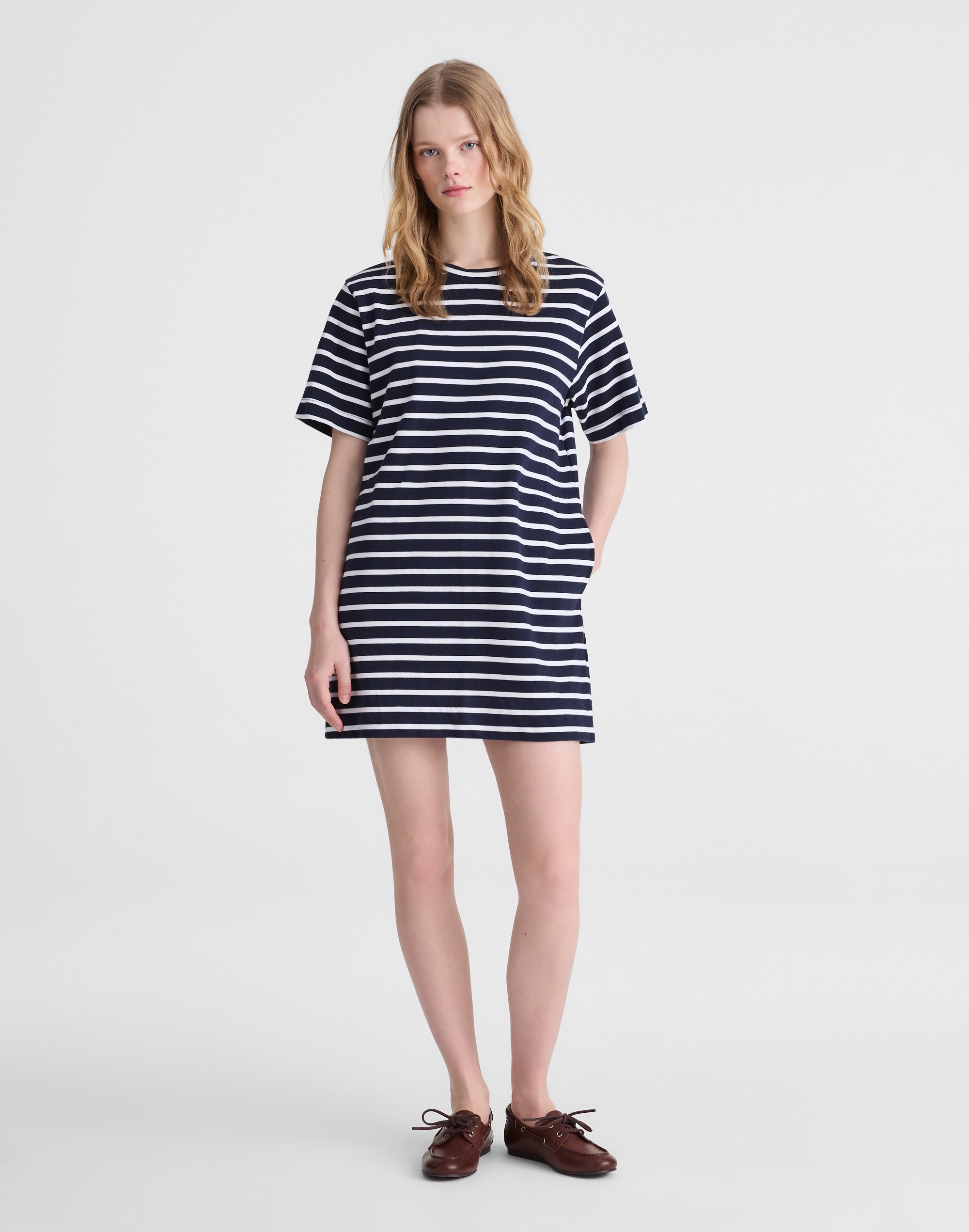 Crewneck Mini T-Shirt Dress