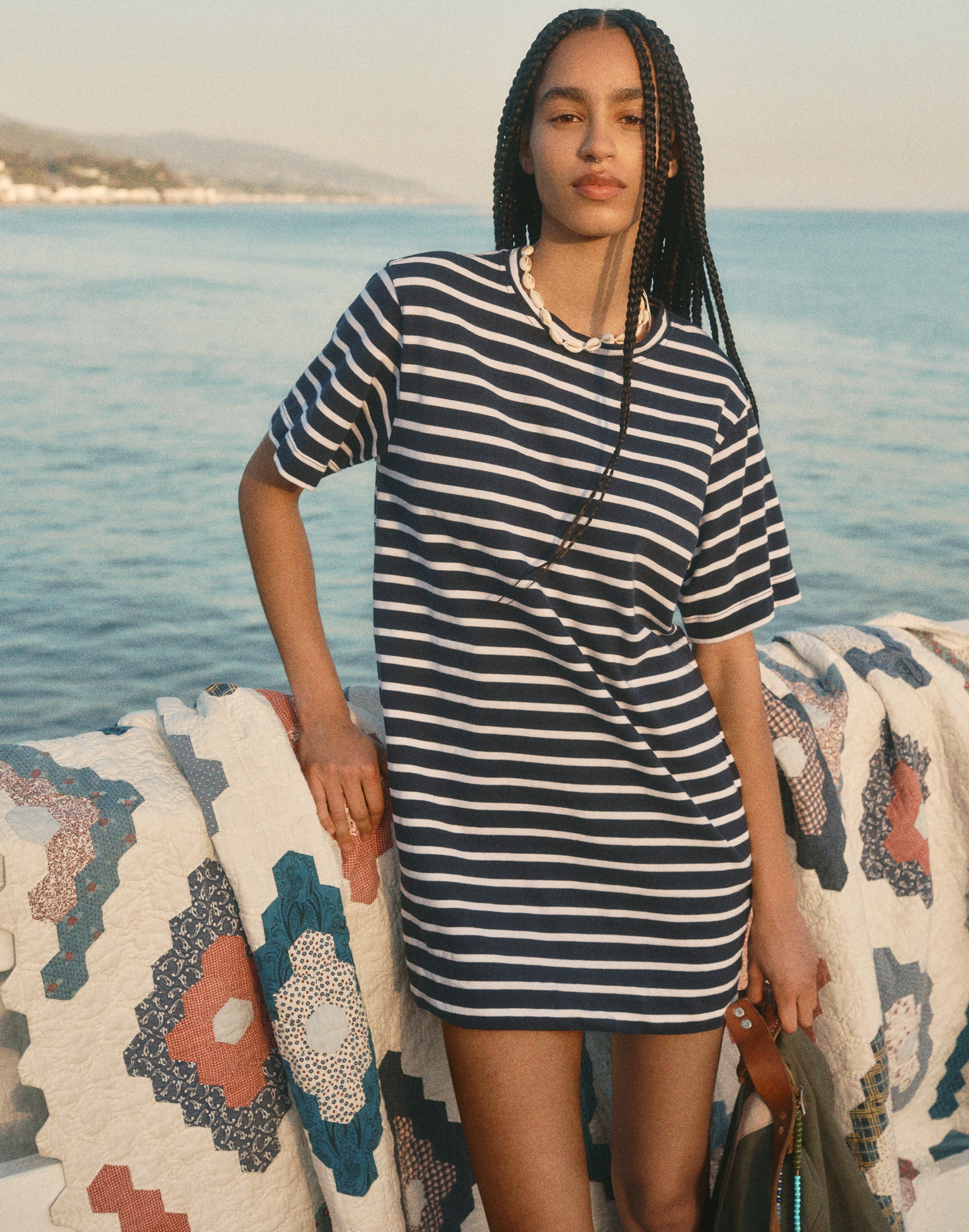 Crewneck Mini T-Shirt Dress