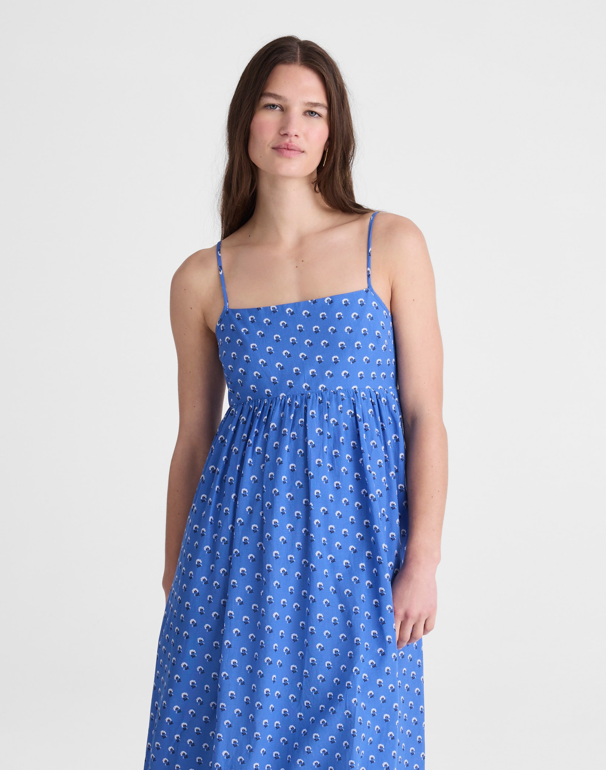 Empire-Waist Midi Dress