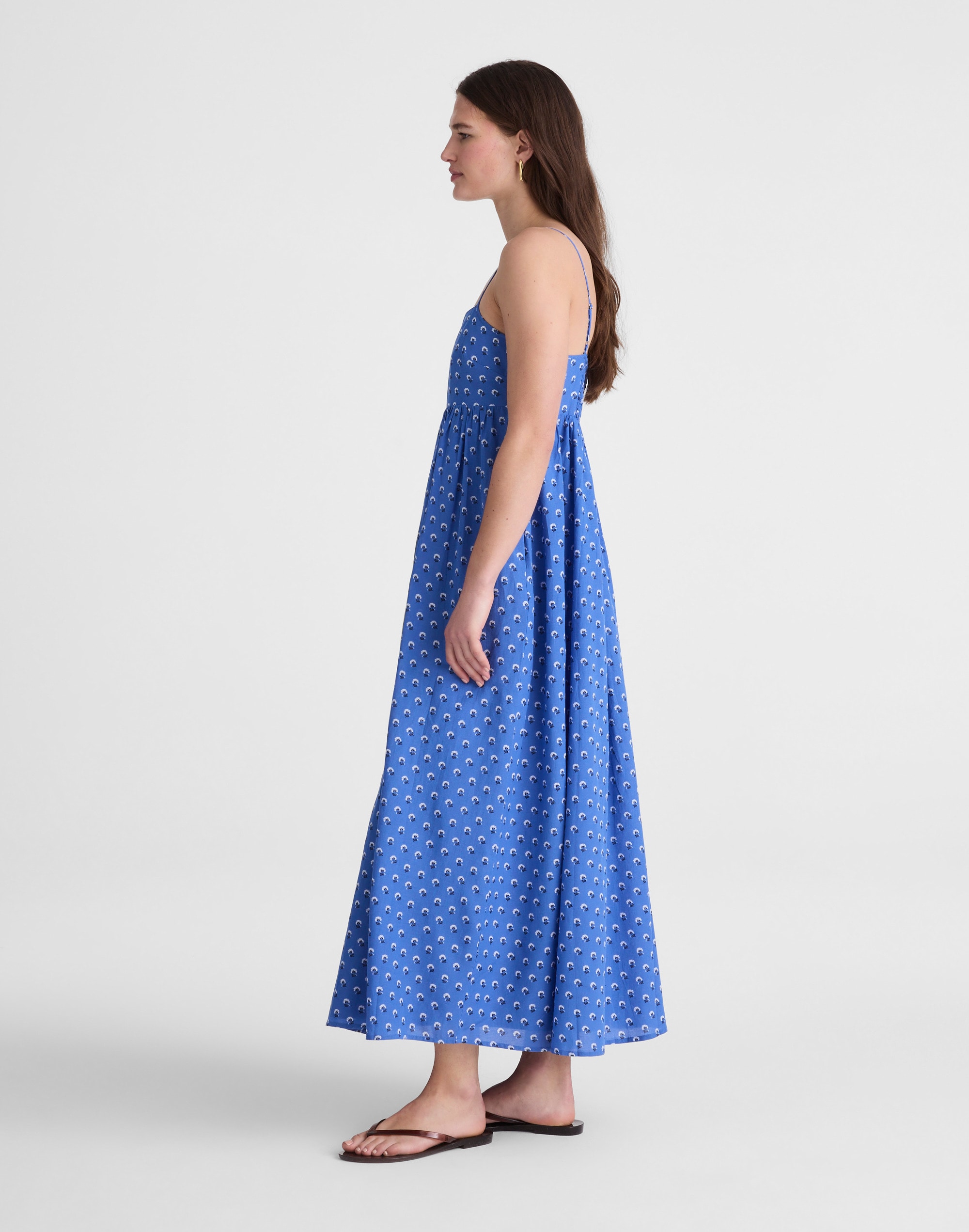 Empire-Waist Midi Dress