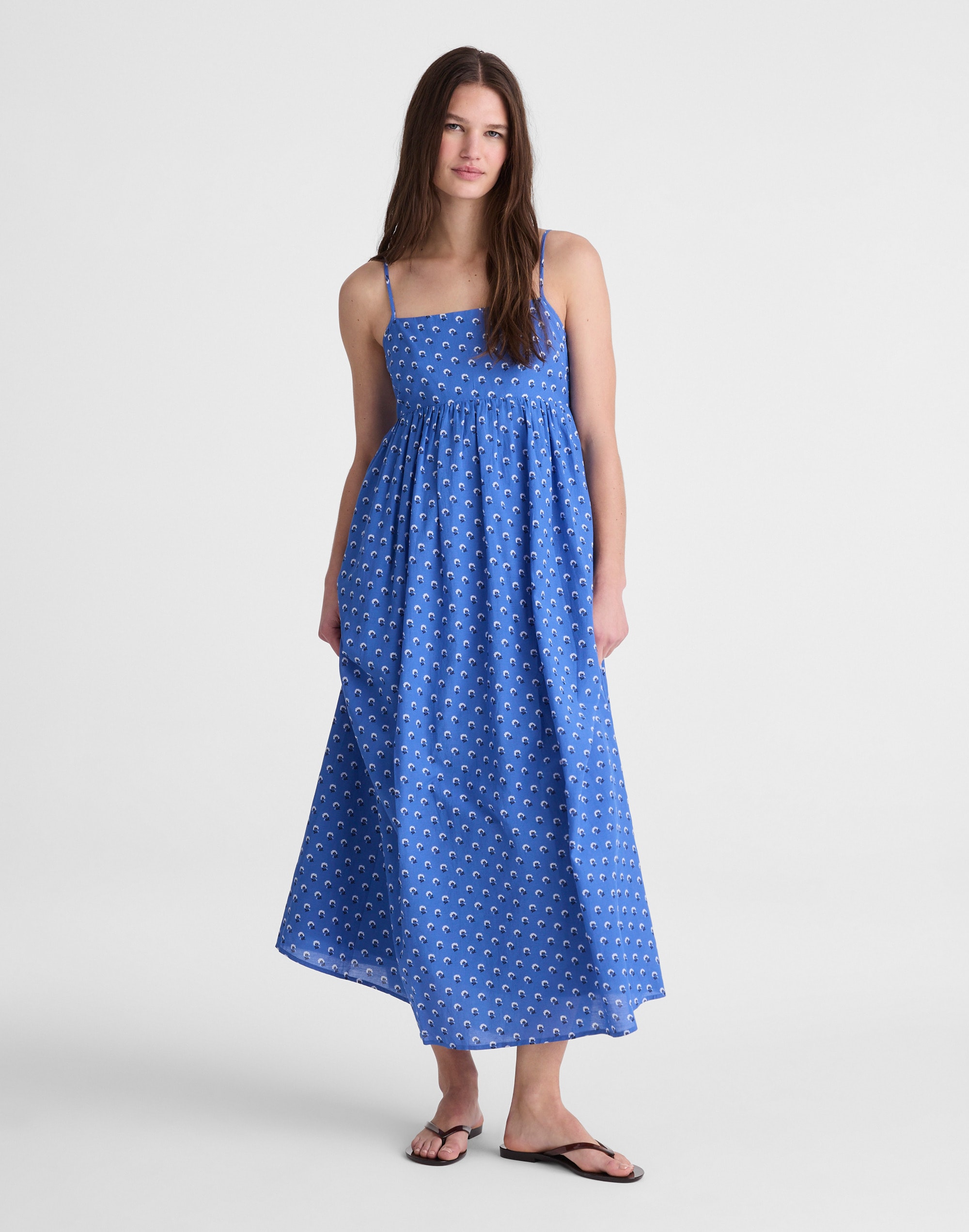 Empire-Waist Midi Dress