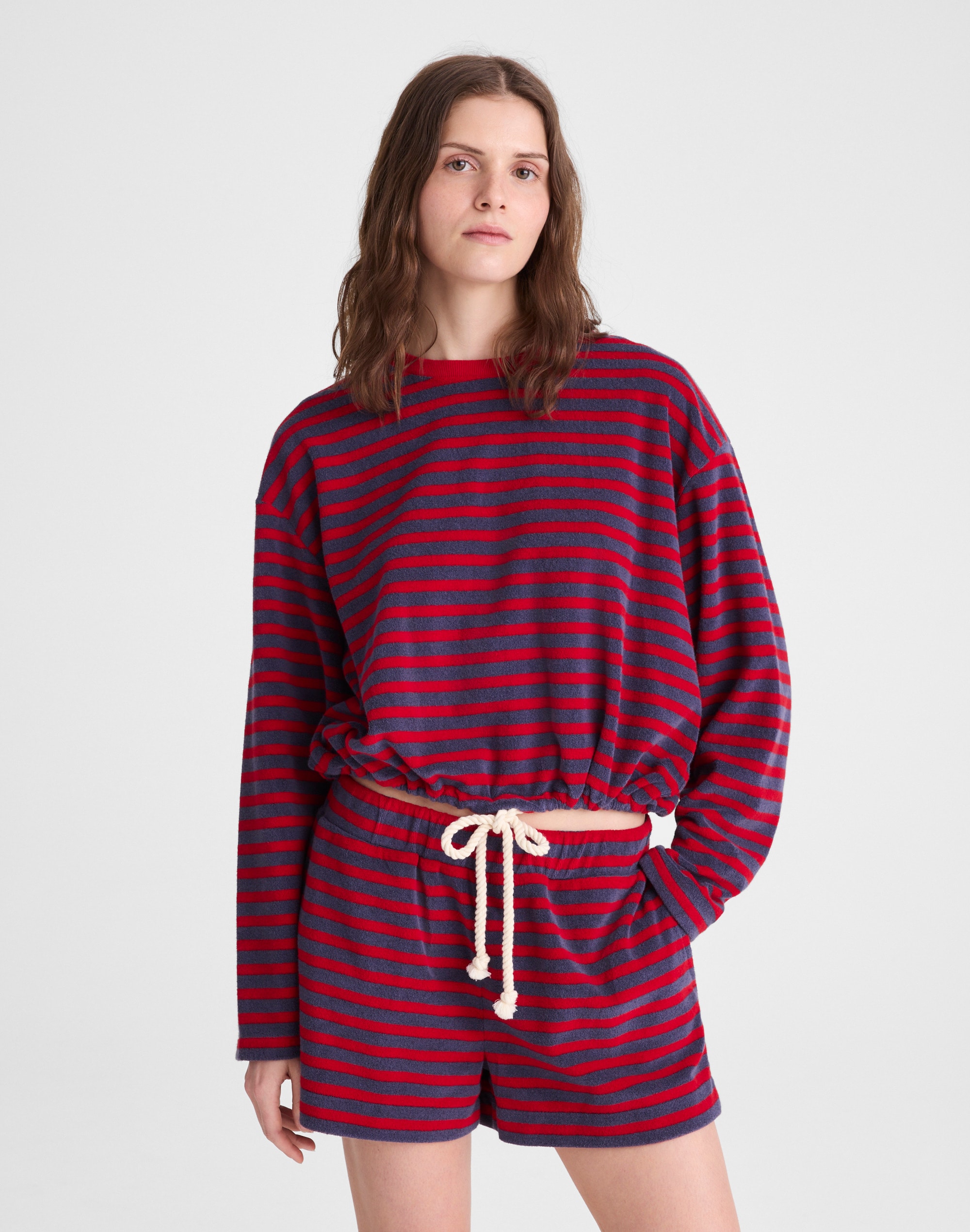 Tie-Waist Top in Terry