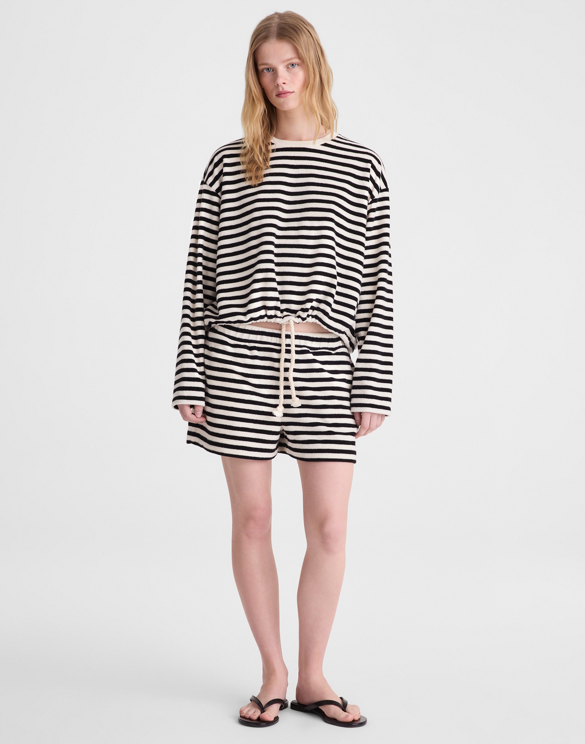 Tie-Waist Top in Terry
