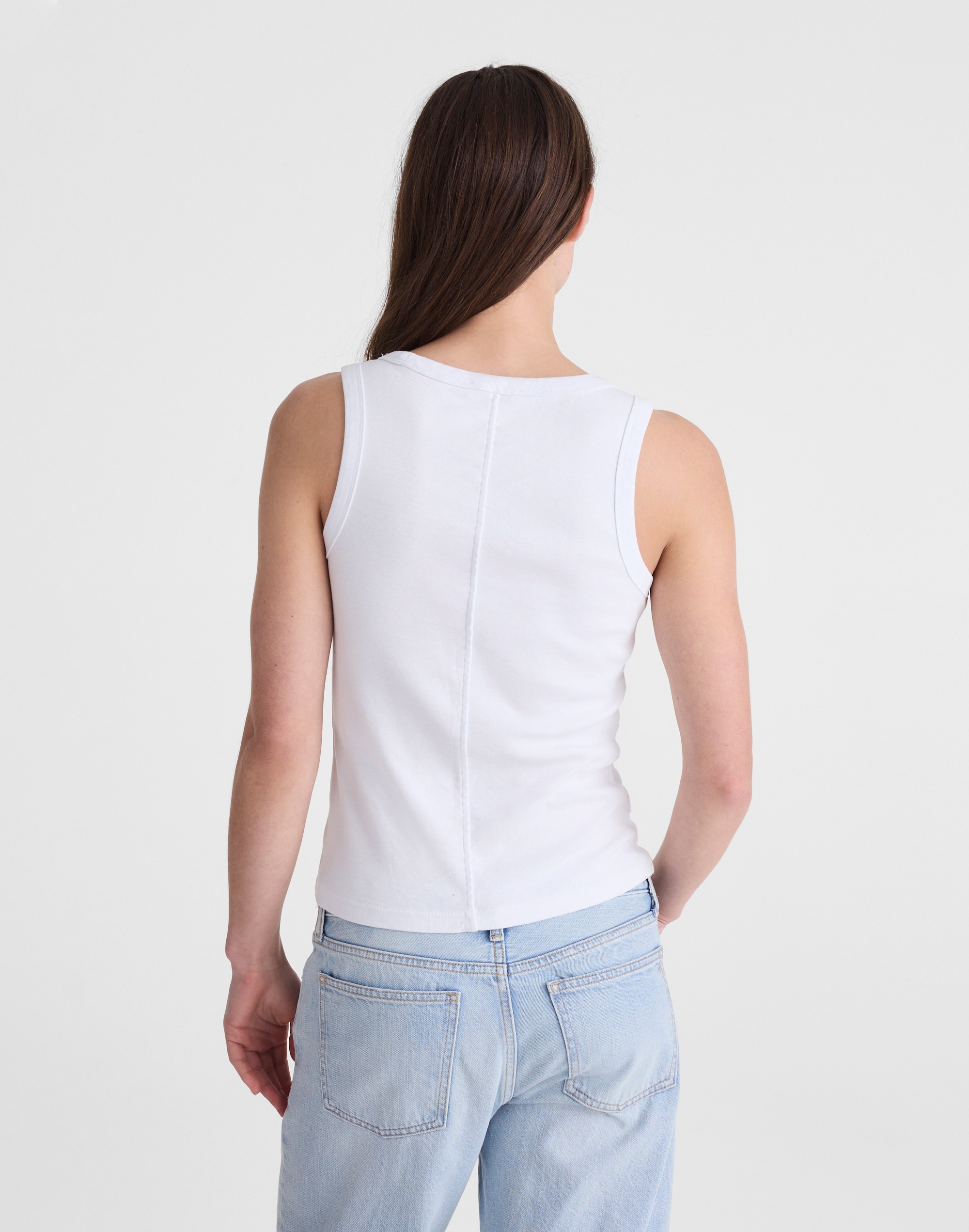 The '90s Scoopneck Tank in Compact Cotton