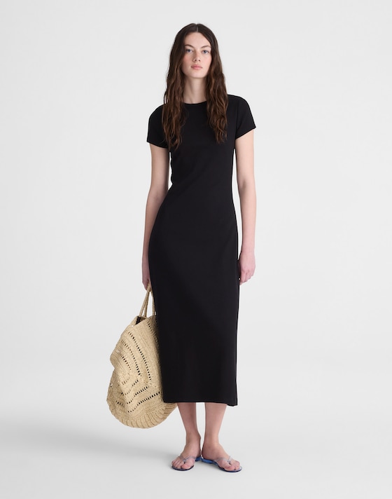 maxi black t shirt dress The Shea T-Shirt this is THE SHORE LINE Oversized Black T-shirt Dress With