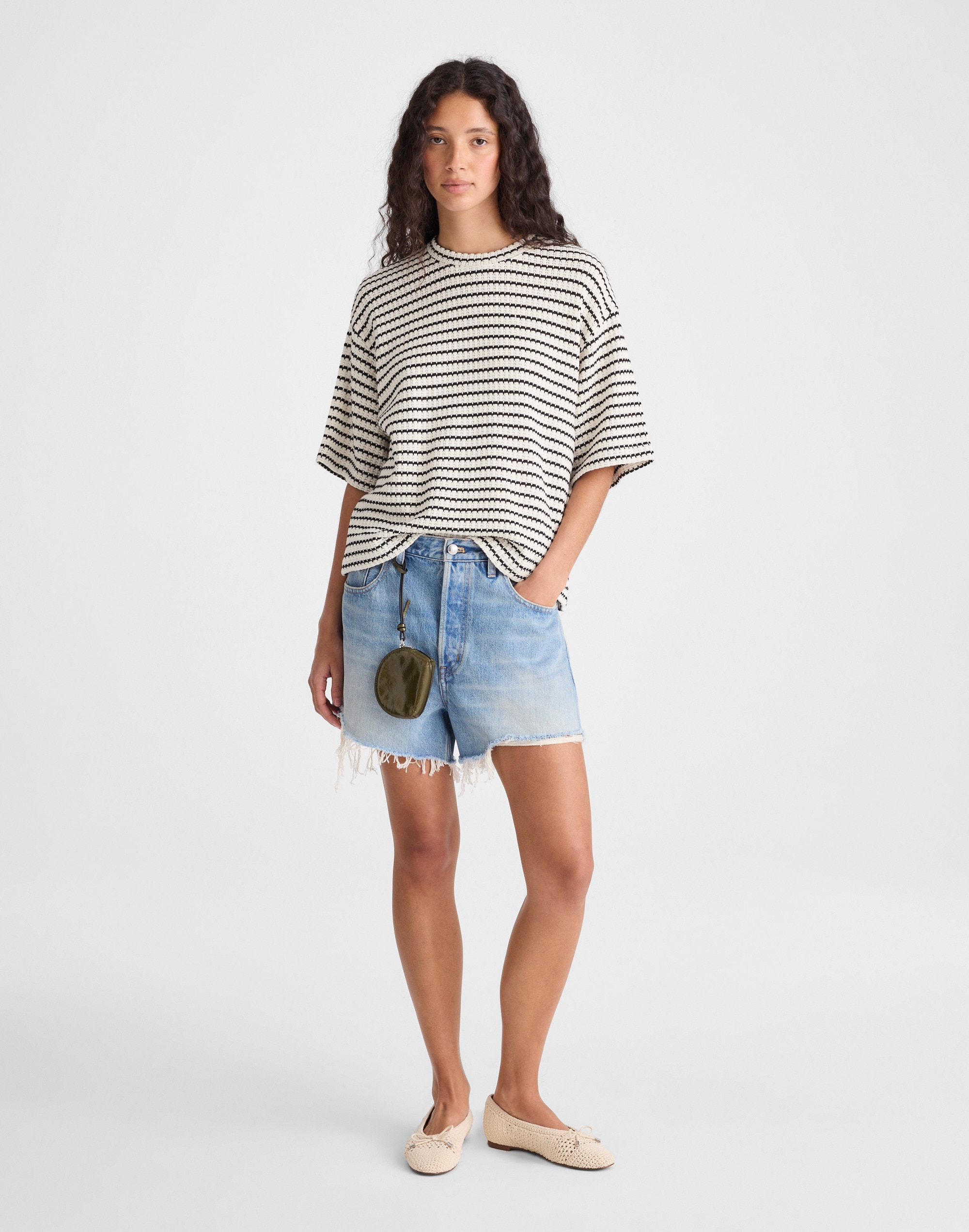 The Boxy Crop Tee in Allday Jersey