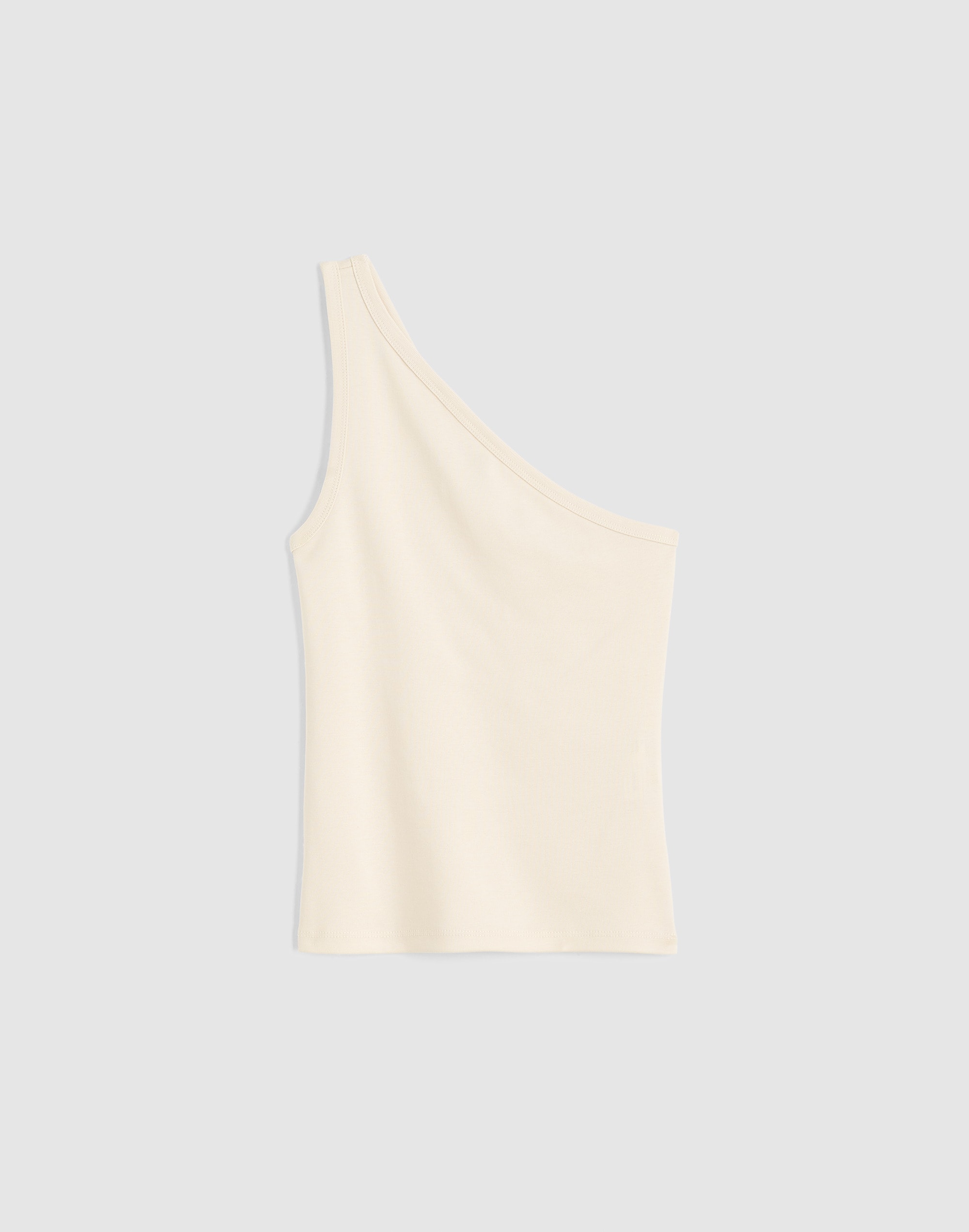 The '90s One-Shoulder Tank in Compact Cotton