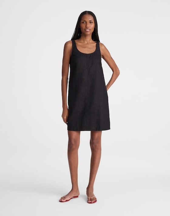 black linen shift dress Shirt Paula shoulder shift dress is the epitome of laid Buy Black 100% Linen Shift