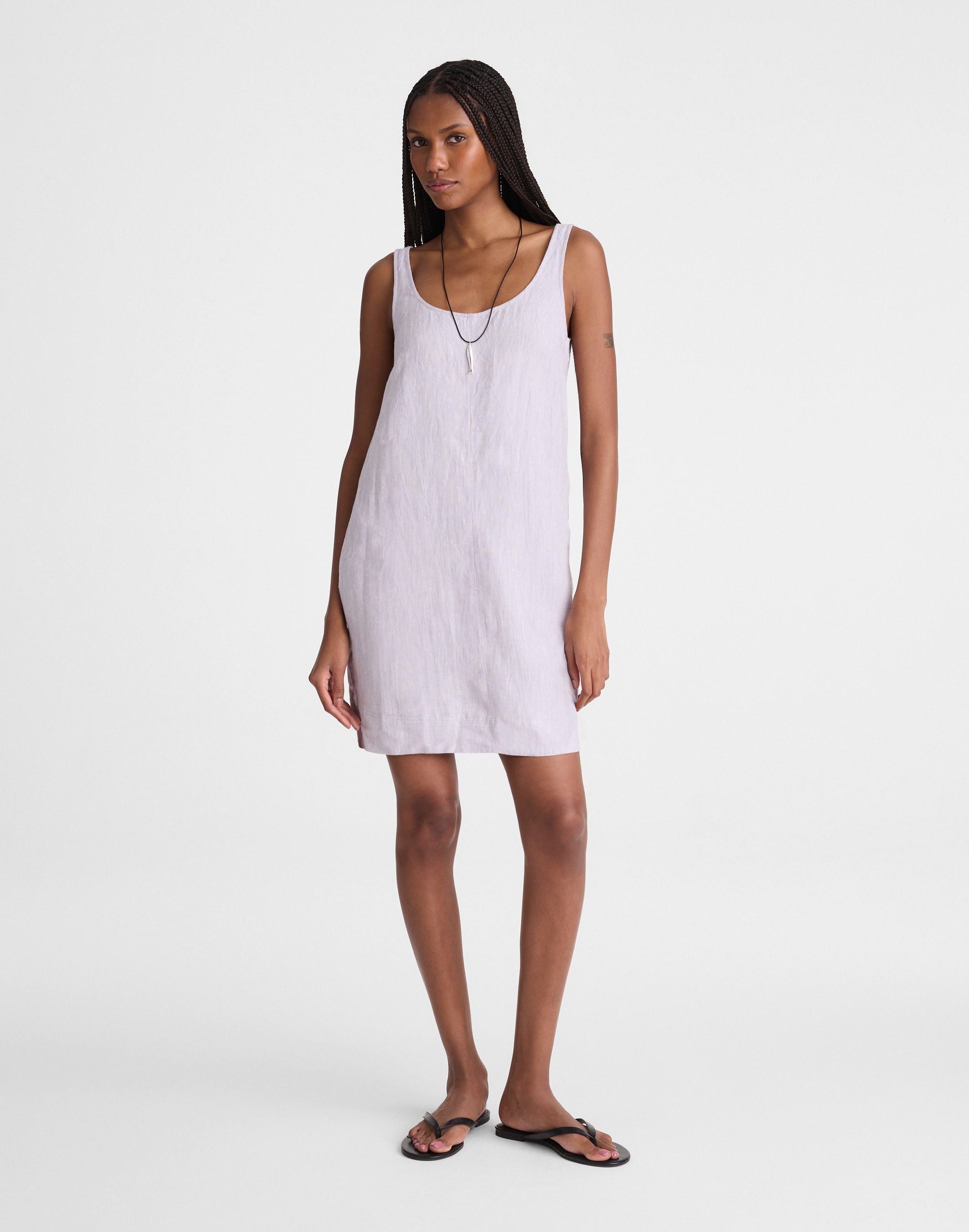 Madewell Scoopneck Mini Shift Dress In White