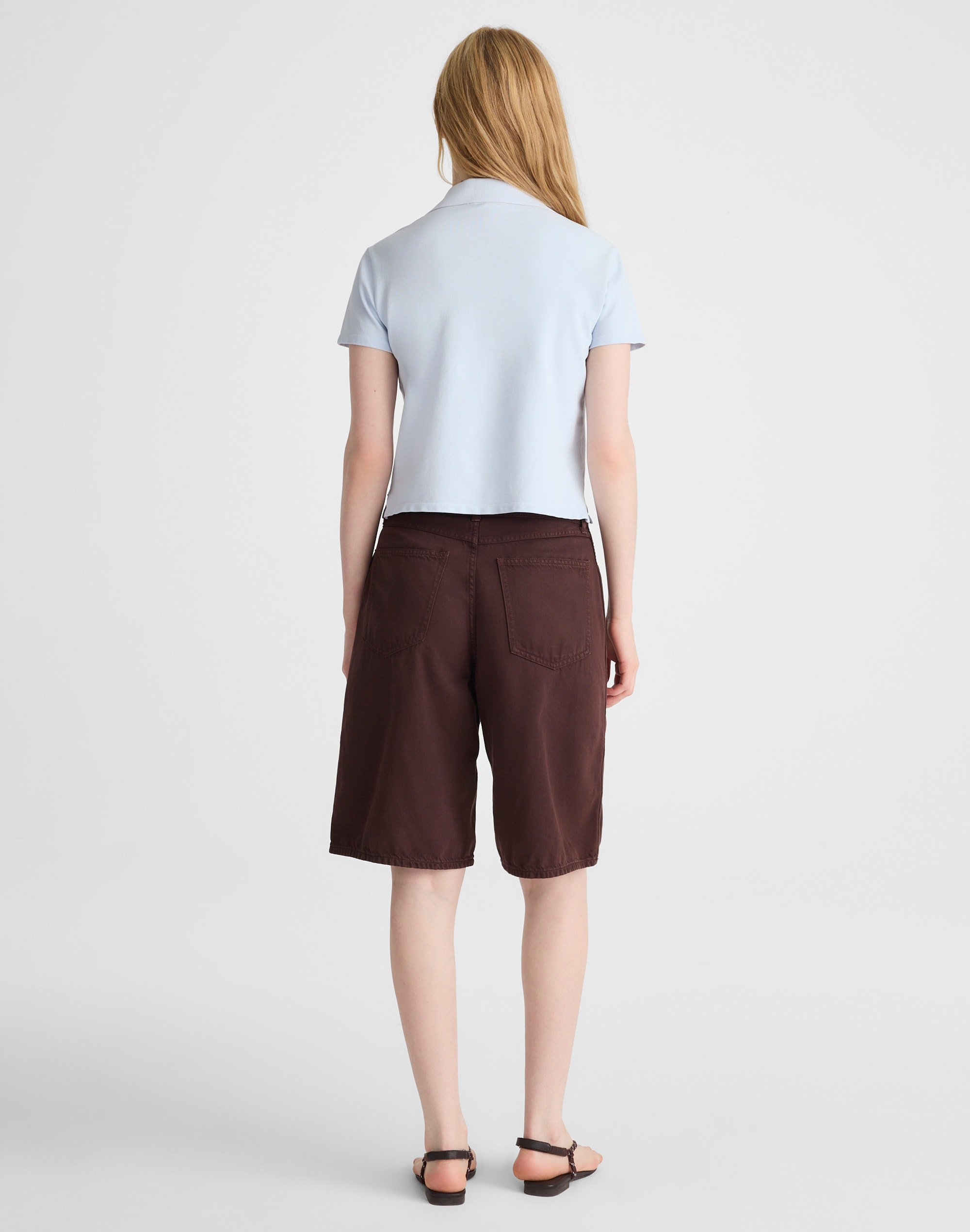 Shrunken Polo in Cotton Pique