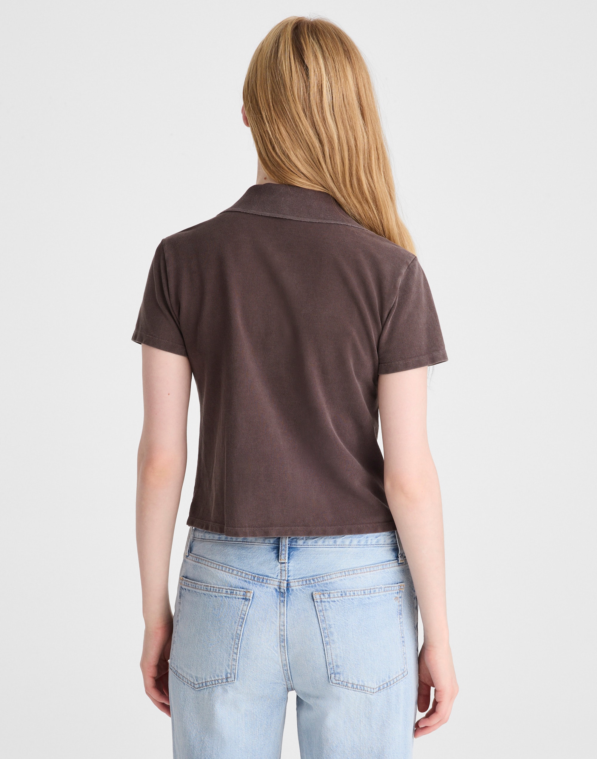 Shrunken Polo in Cotton Pique