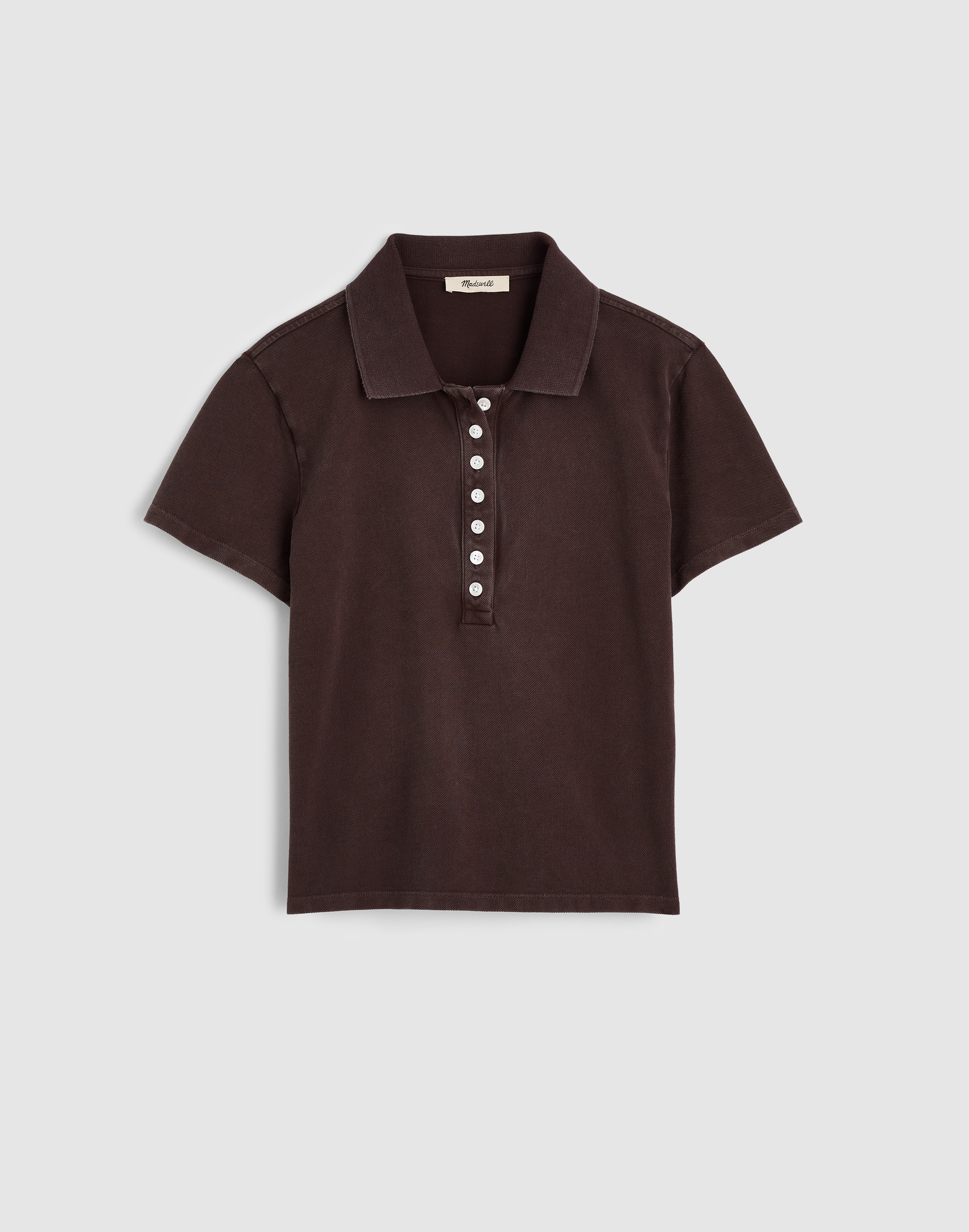Shrunken Polo in Cotton Pique