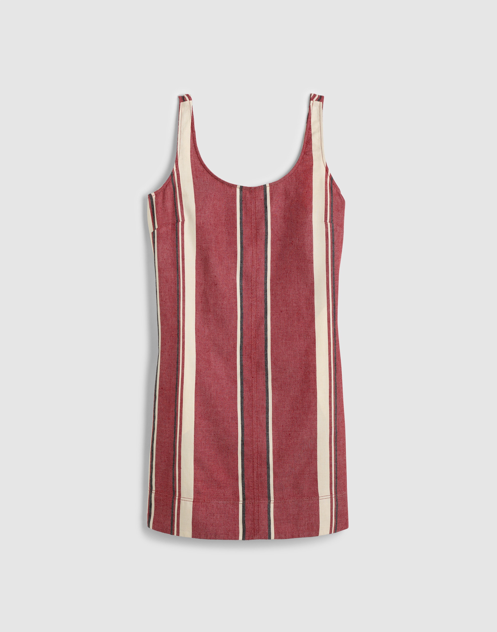 Scoopneck Mini Shift Dress in 100% Linen
