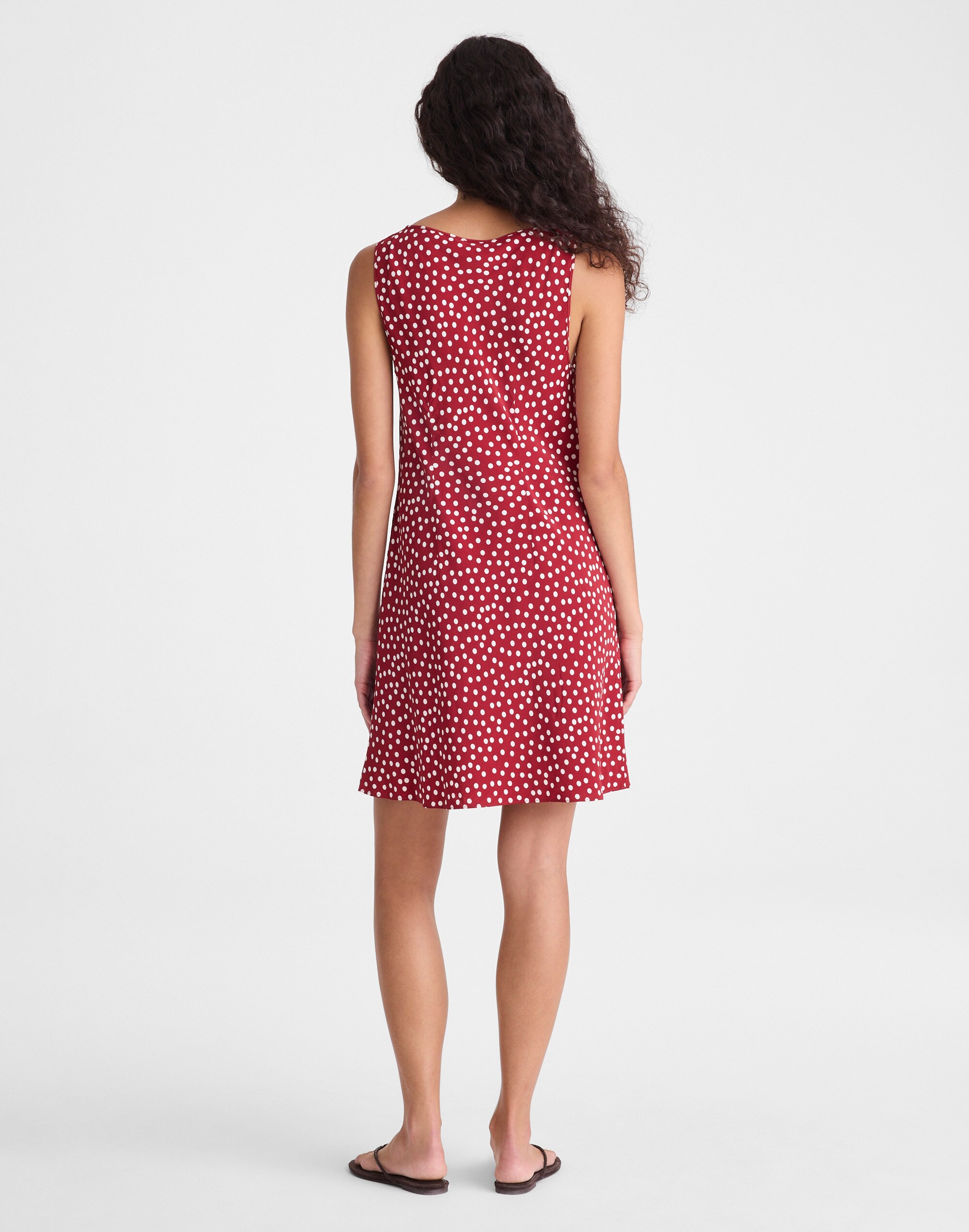 Boatneck Sleeveless Mini Dress