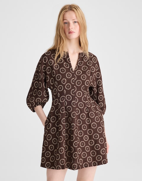 madewell brown dress Satin Sleeveless Maxi Slip 43.25in / 110.0cm Madewell Gauze Sophia Midi Dress