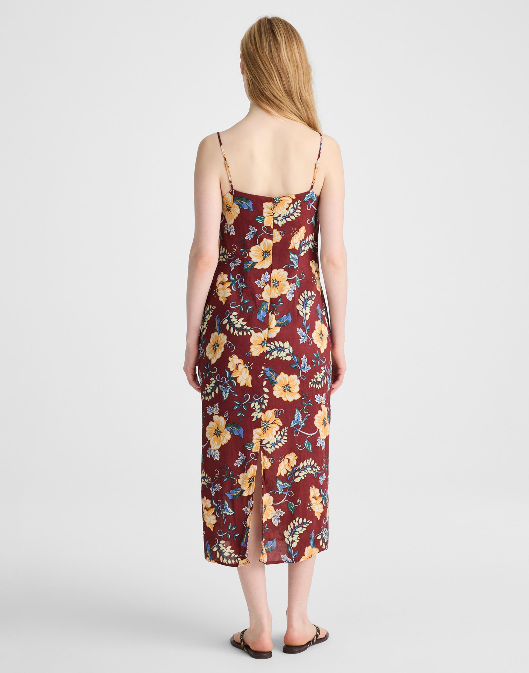 Squareneck Sleeveless Maxi Dress