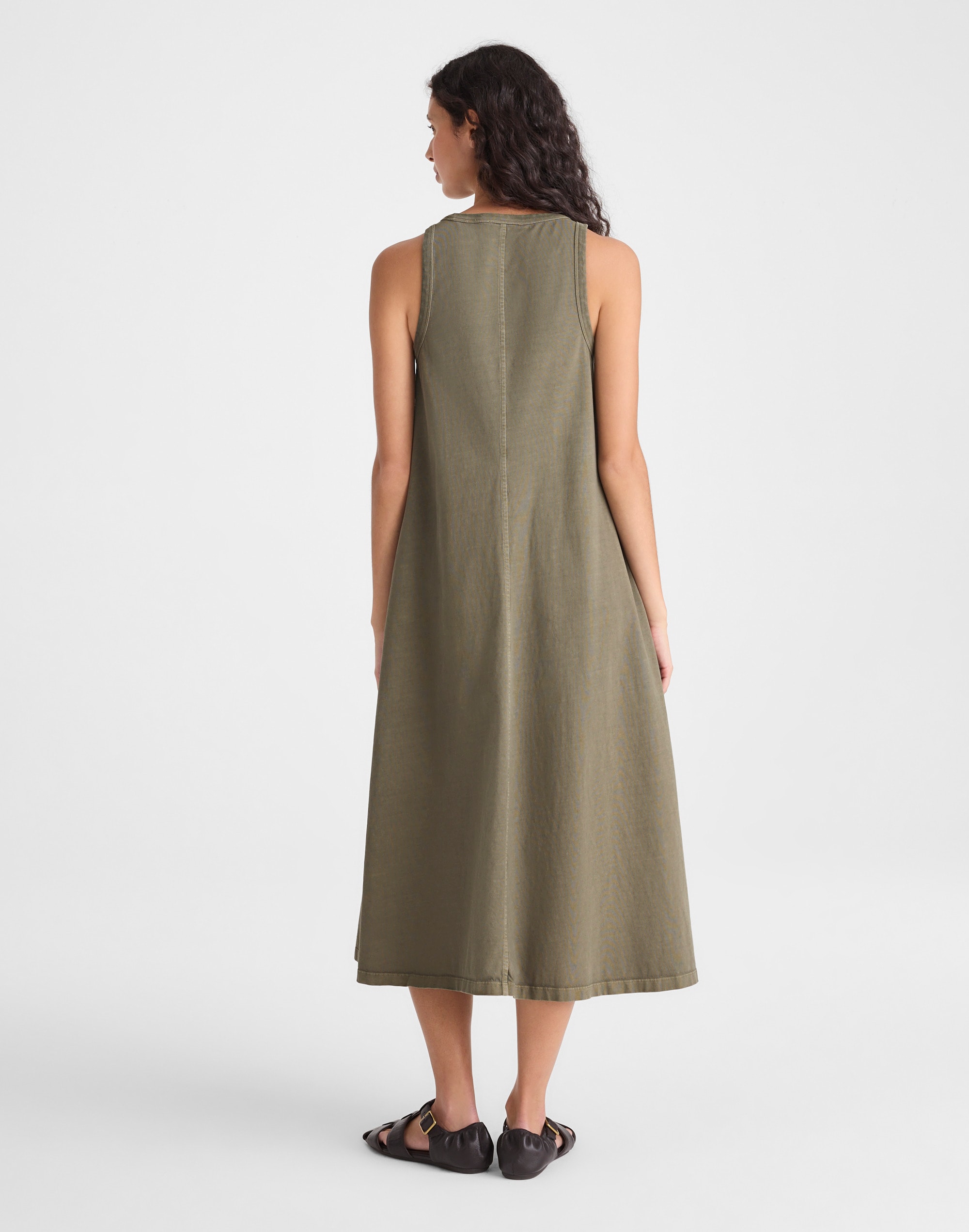 Seamed Tank Maxi Dress in Allday Jersey