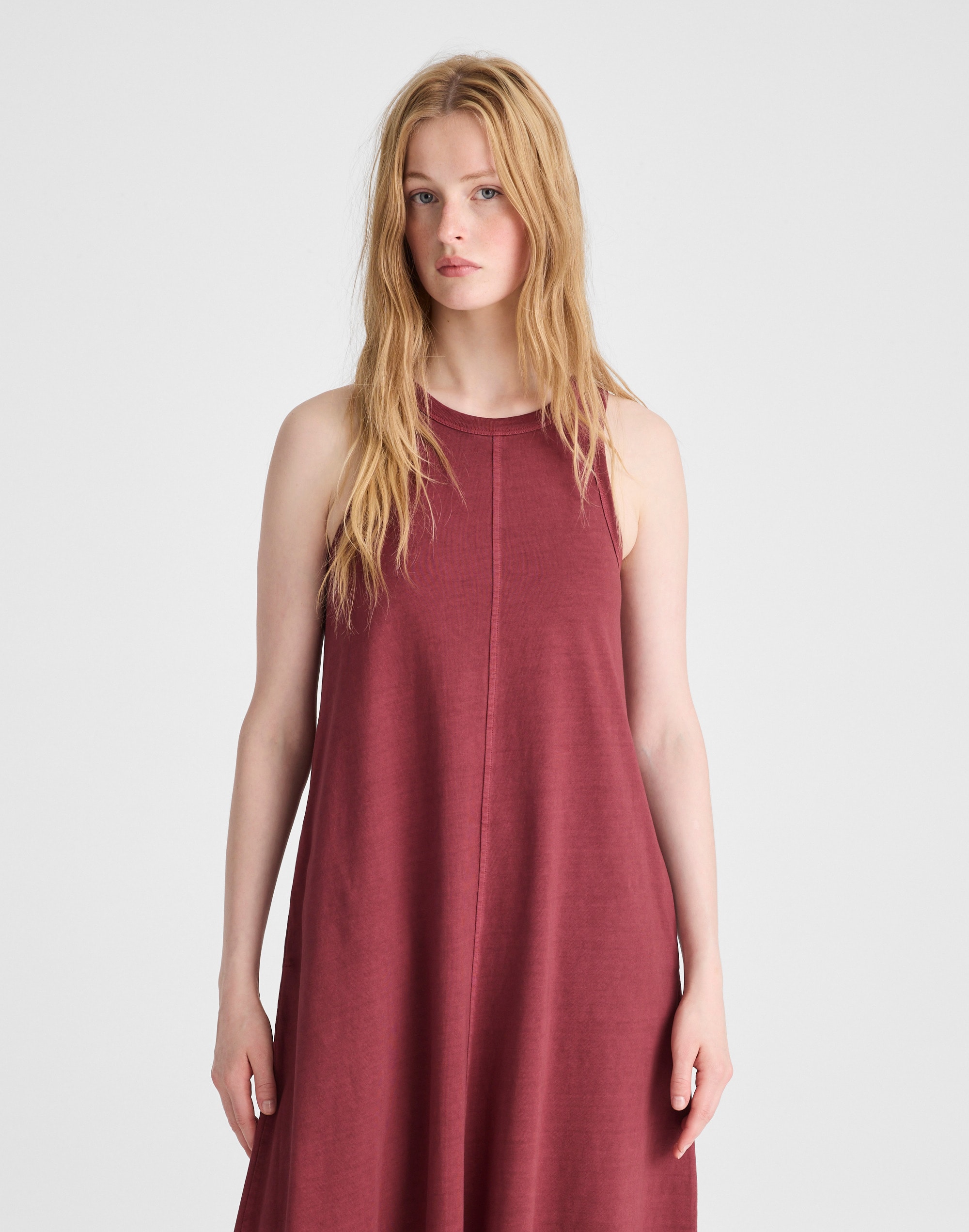 Seamed Tank Maxi Dress in Allday Jersey