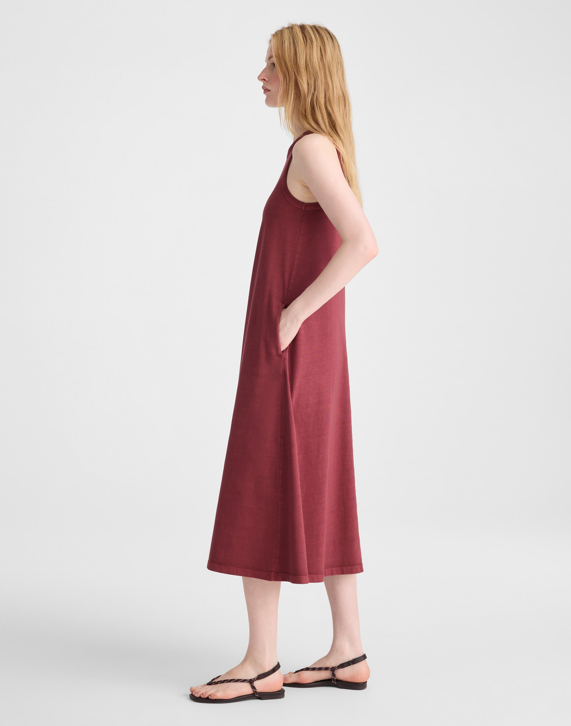 Seamed Tank Maxi Dress in Allday Jersey