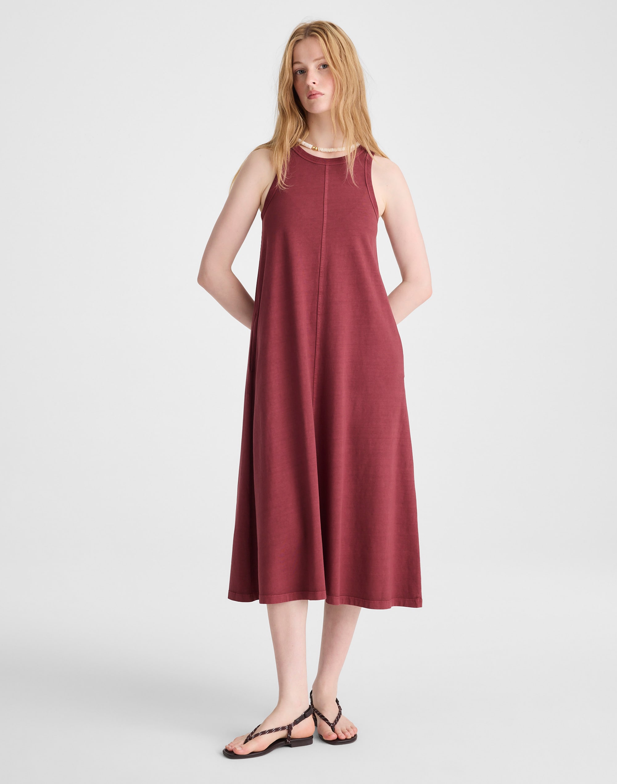 Seamed Tank Maxi Dress in Allday Jersey