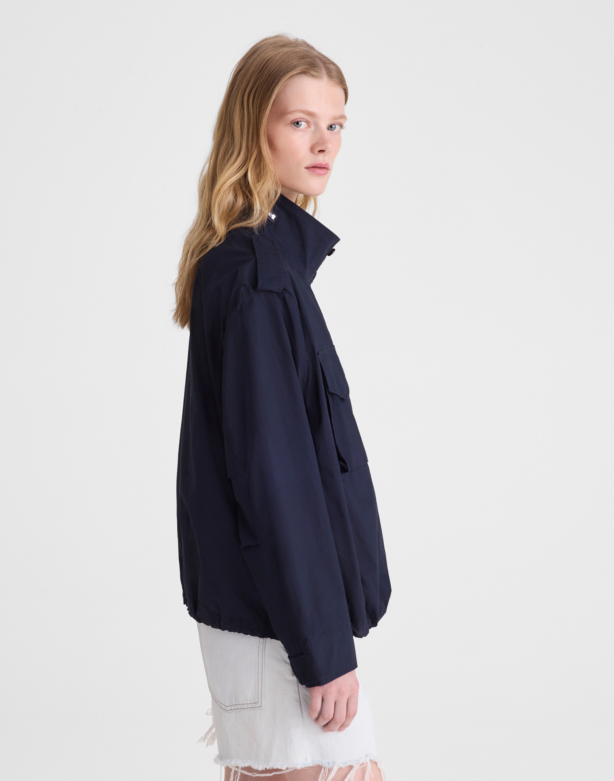 Field Jacket in Washed Poplin