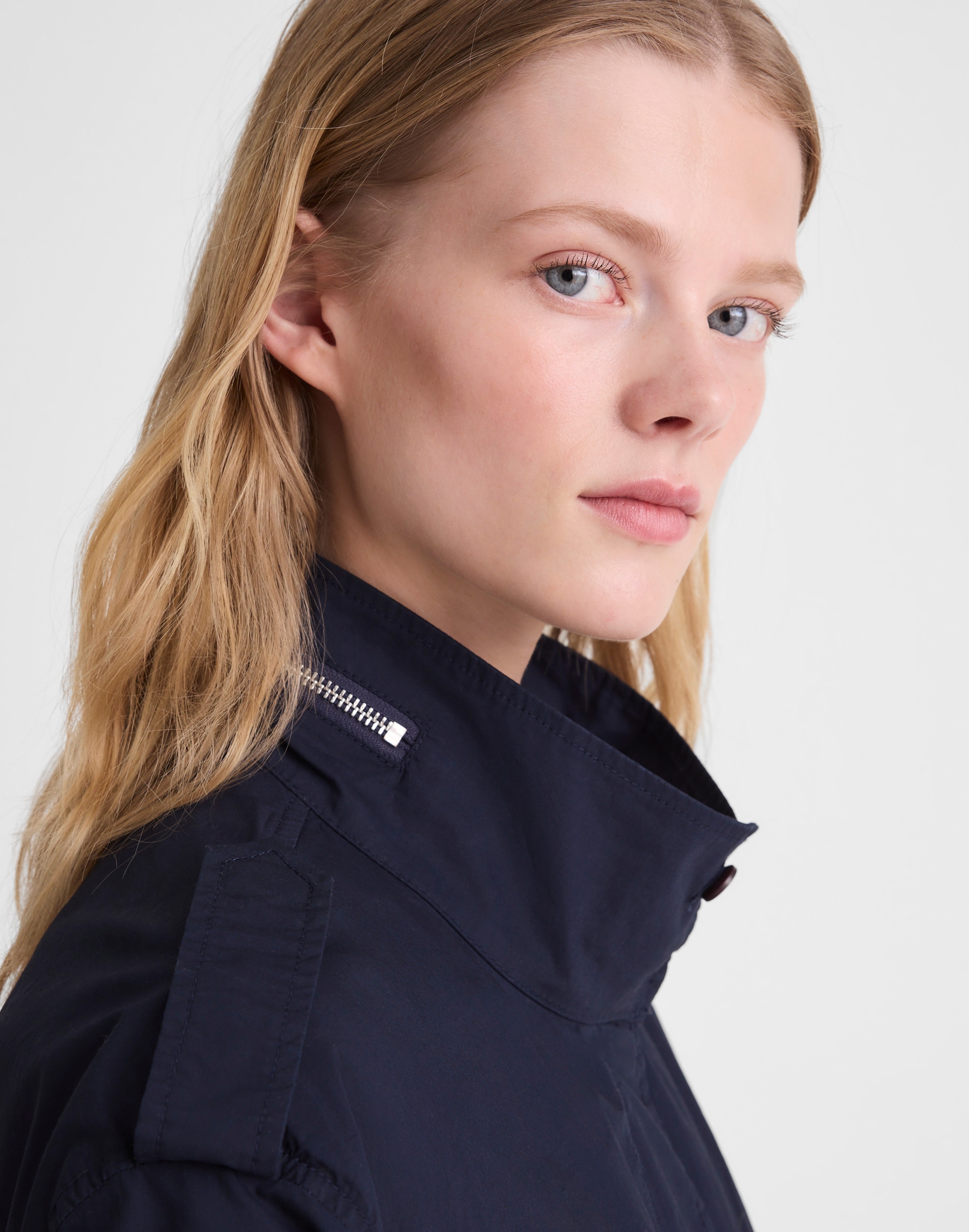 Field Jacket in Washed Poplin