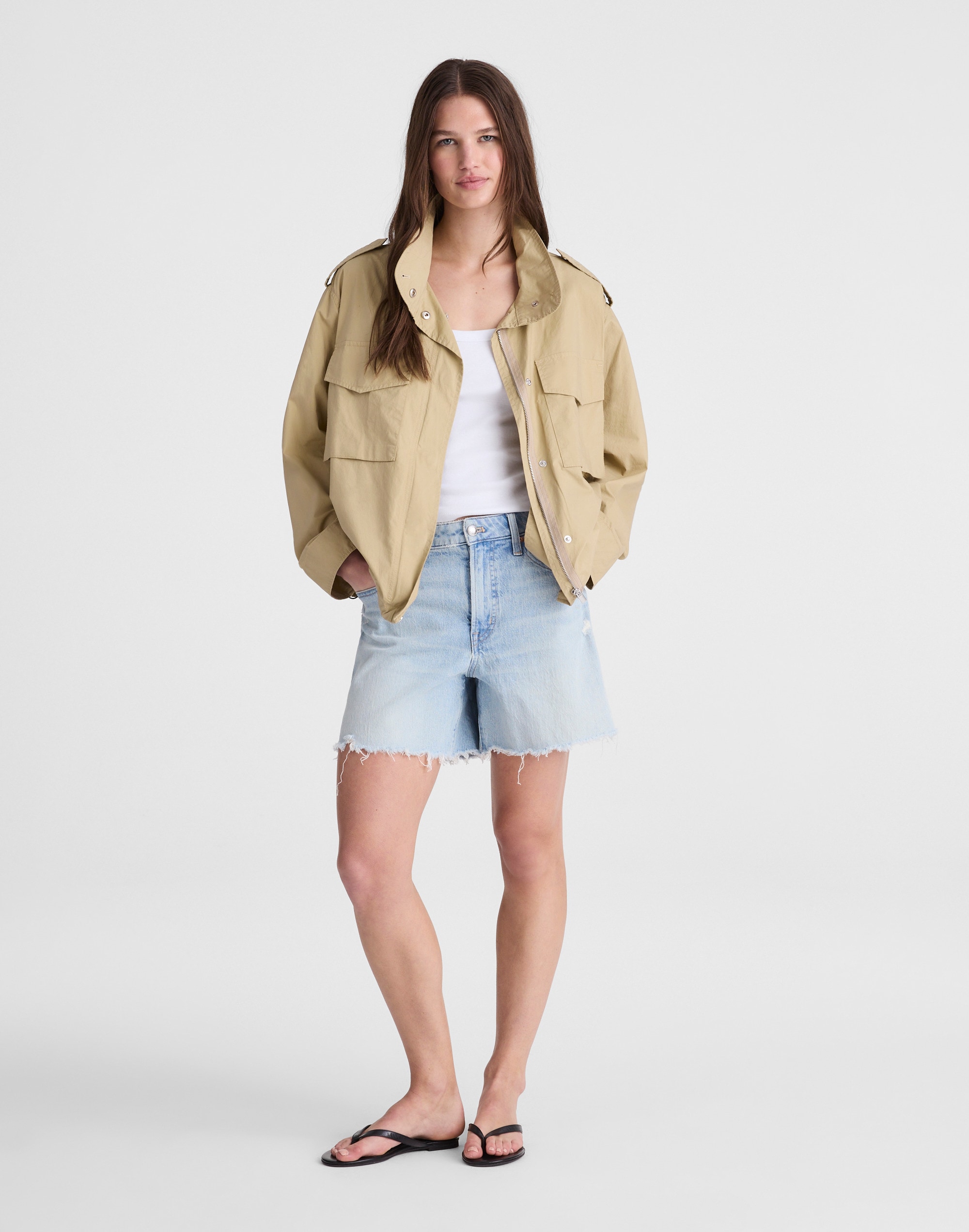 Madewell Field Jacket In Neutral